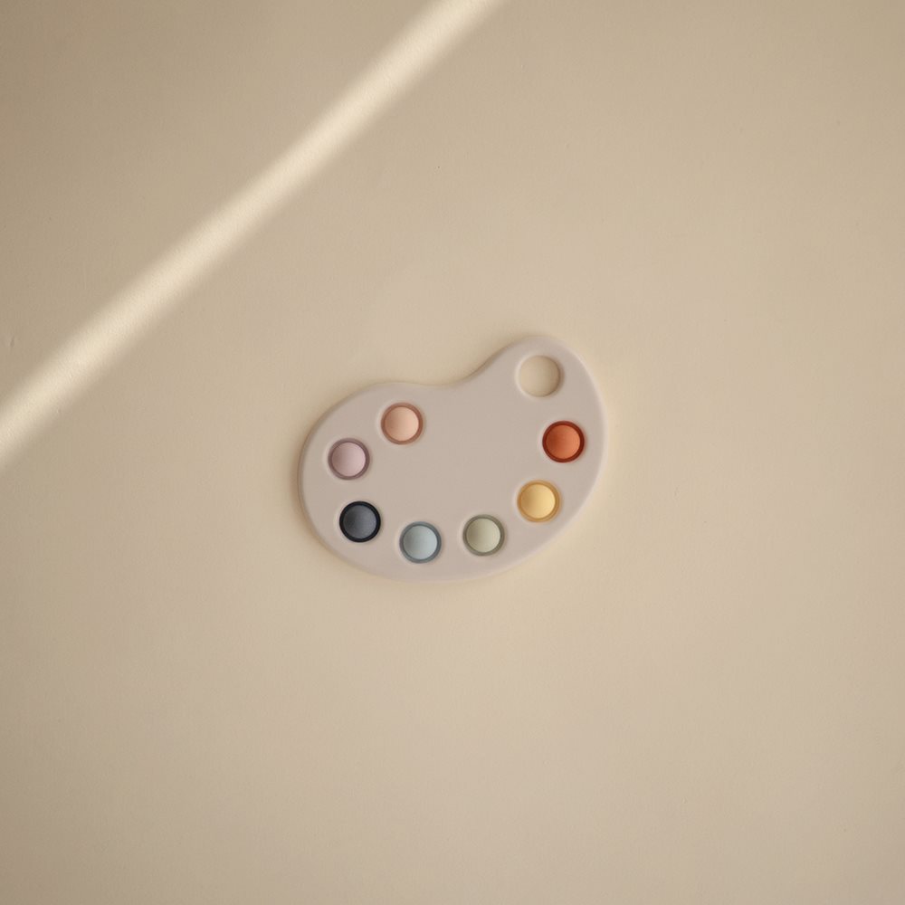 Mushie spaudžiamasis žaislas dažų paletė