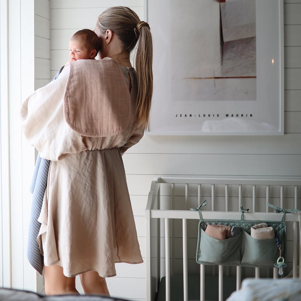 Mushie lovelės kišenė Eucalyptus