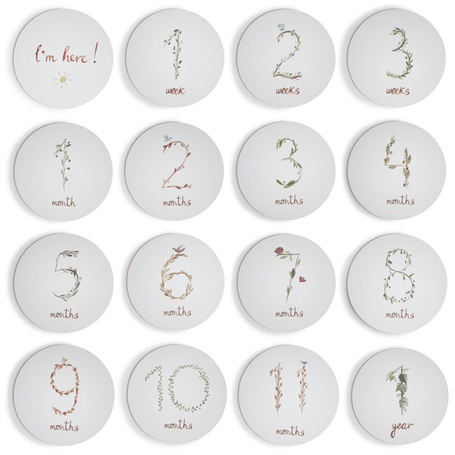 Mushie Milestone kortelės