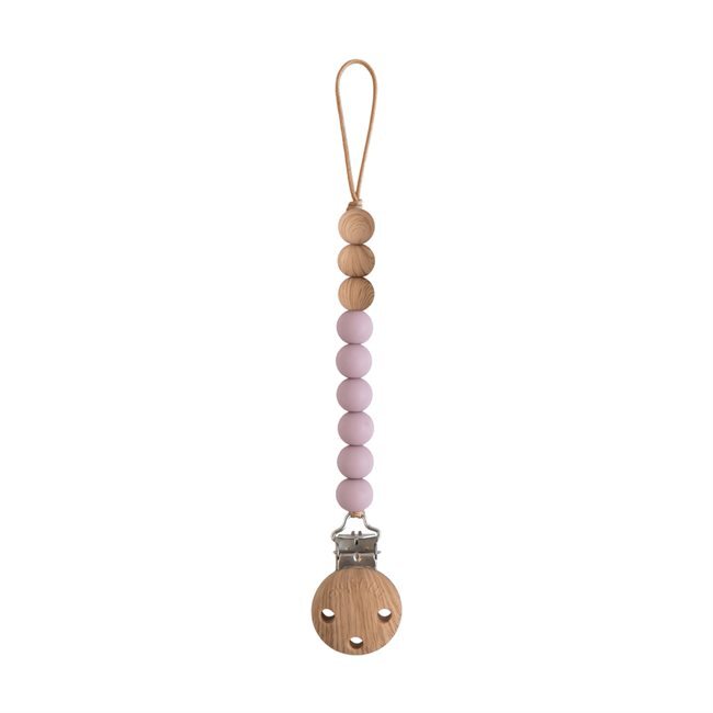 Mushie Pacifier Clips - Eva Mauve