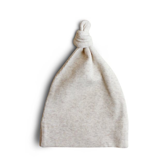 Mushie kepuraitė Beanie Beige Melange