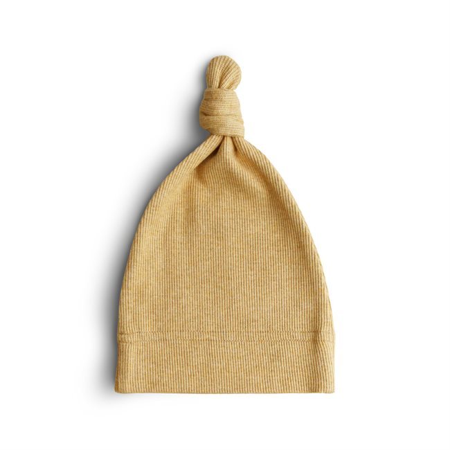 Mushie kepuraitė Beanie Mustard Melange
