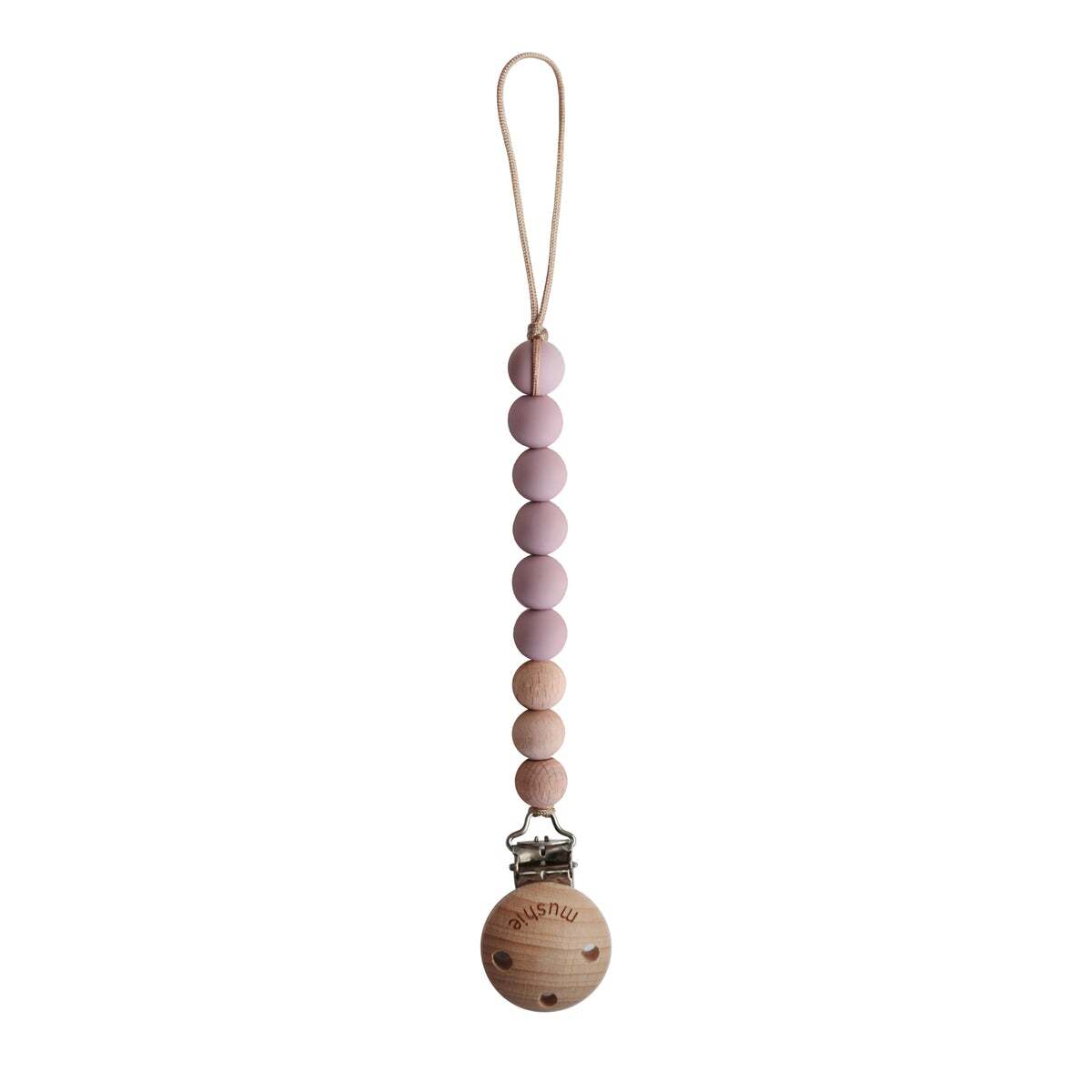 Pacifier Clip | Cleo (Mauve)