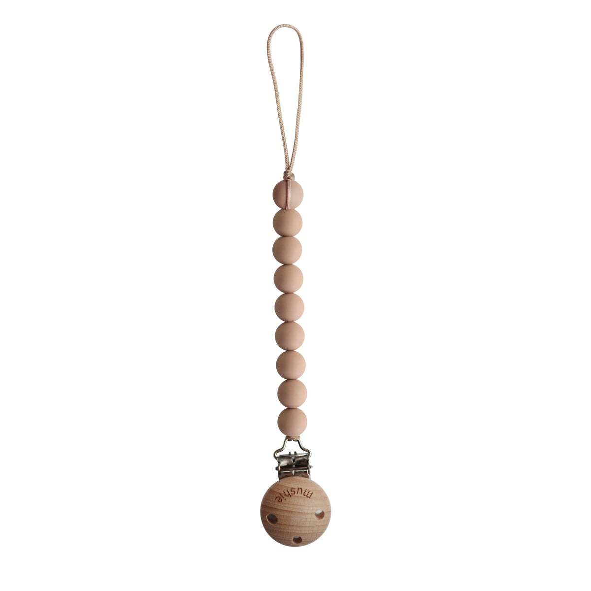 Pacifier Clip | Cleo (Pale Taupe)