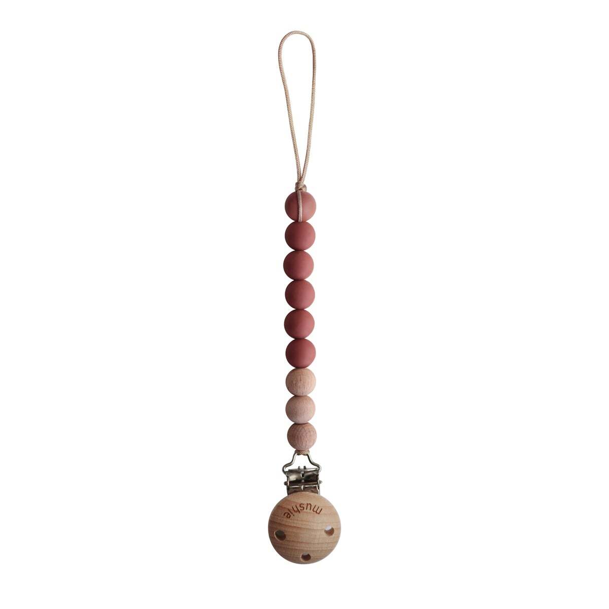 Pacifier Clip | Cleo (Redwood)