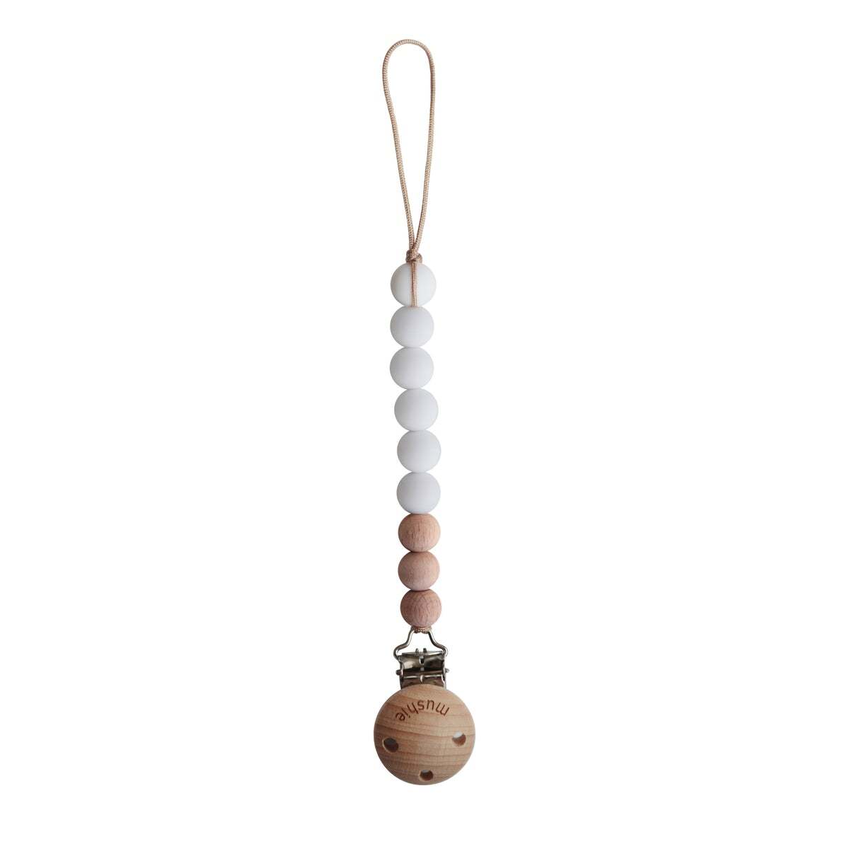 Pacifier Clip | Cleo (White)