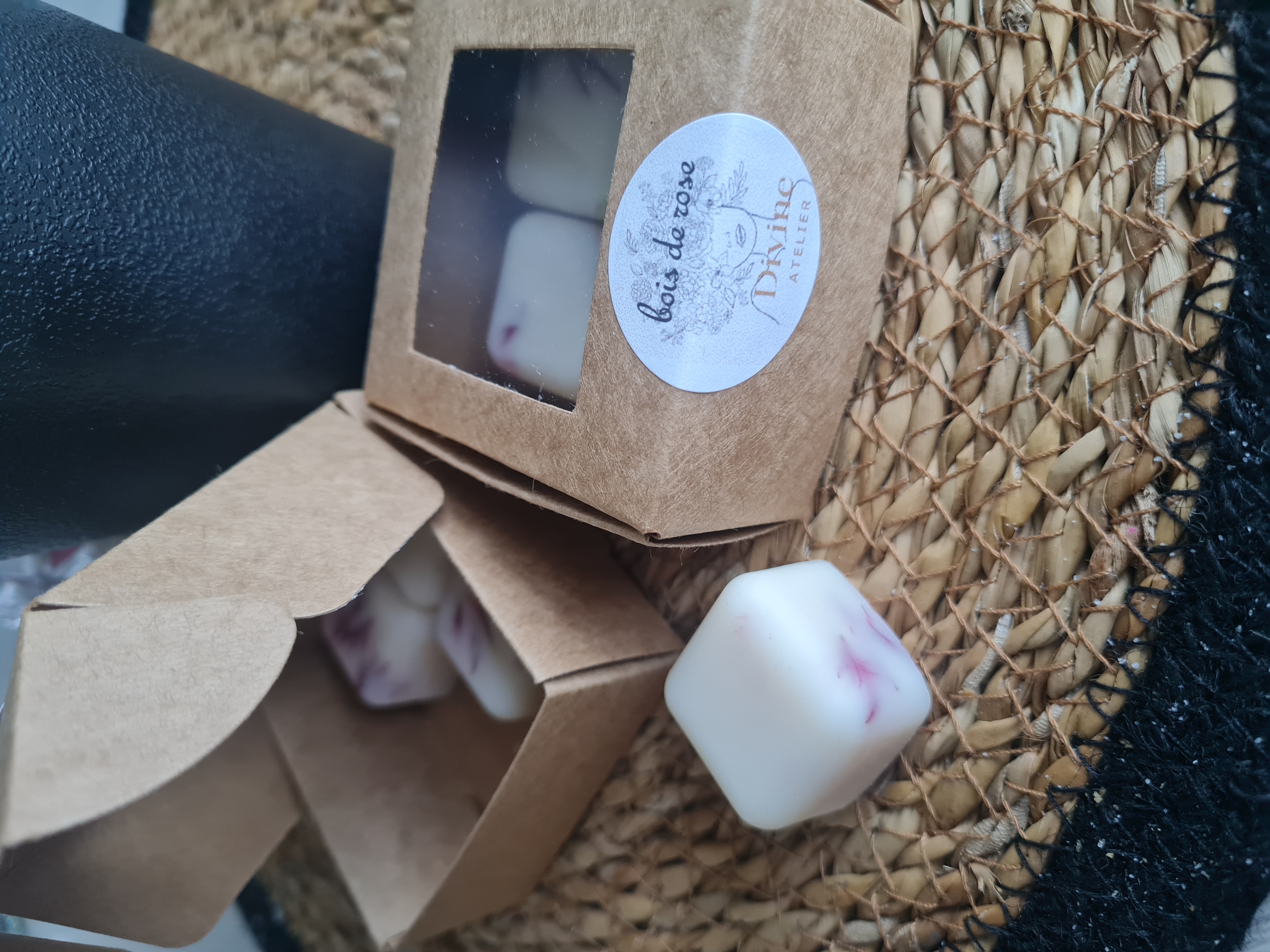 petit coffret fondant fleurs séchées 