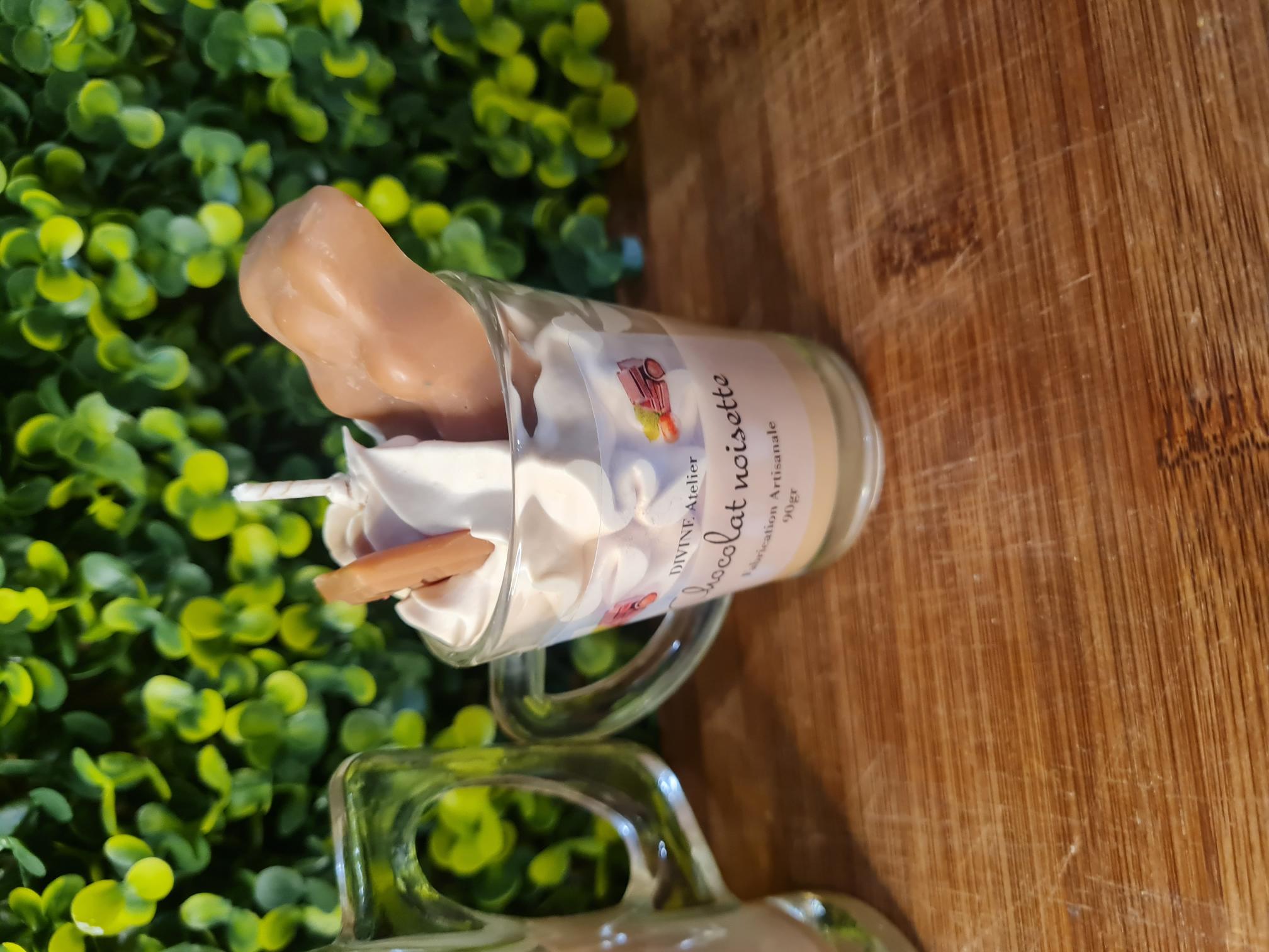 Mini bougie gourmande chocolat noisette