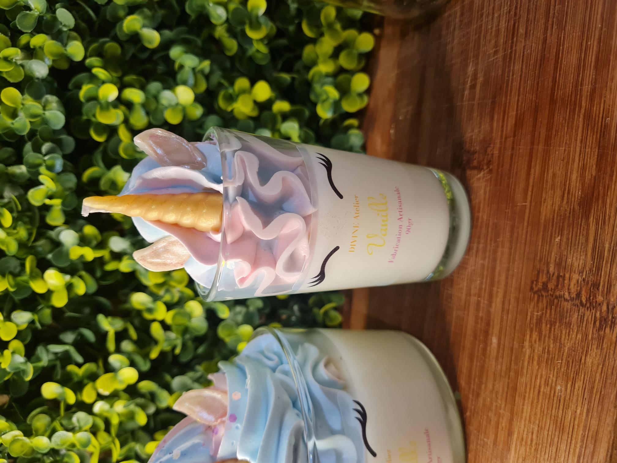 mini bougie gourmande licorne vanille
