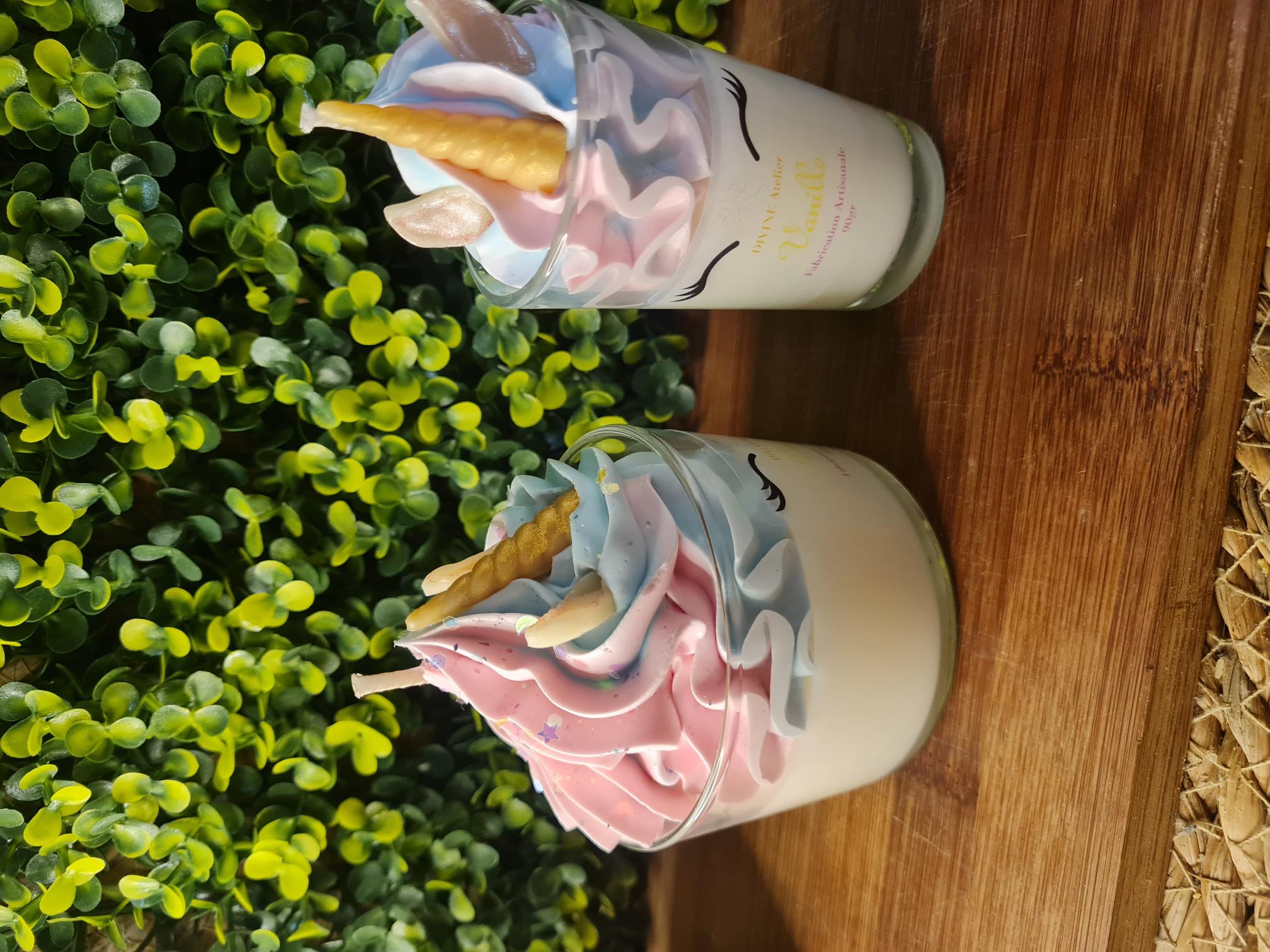 mini bougie gourmande licorne vanille