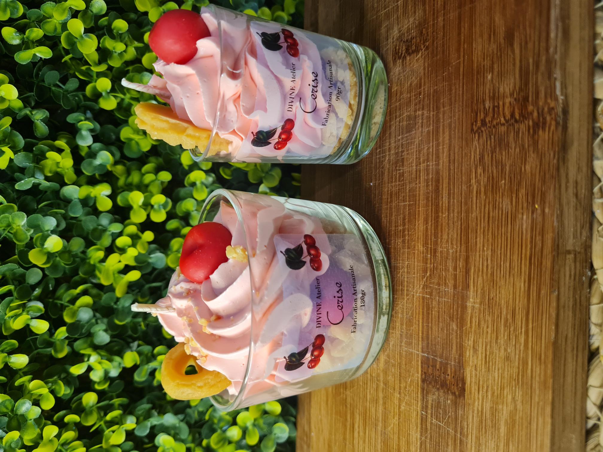 Mini bougie gourmande cerise 