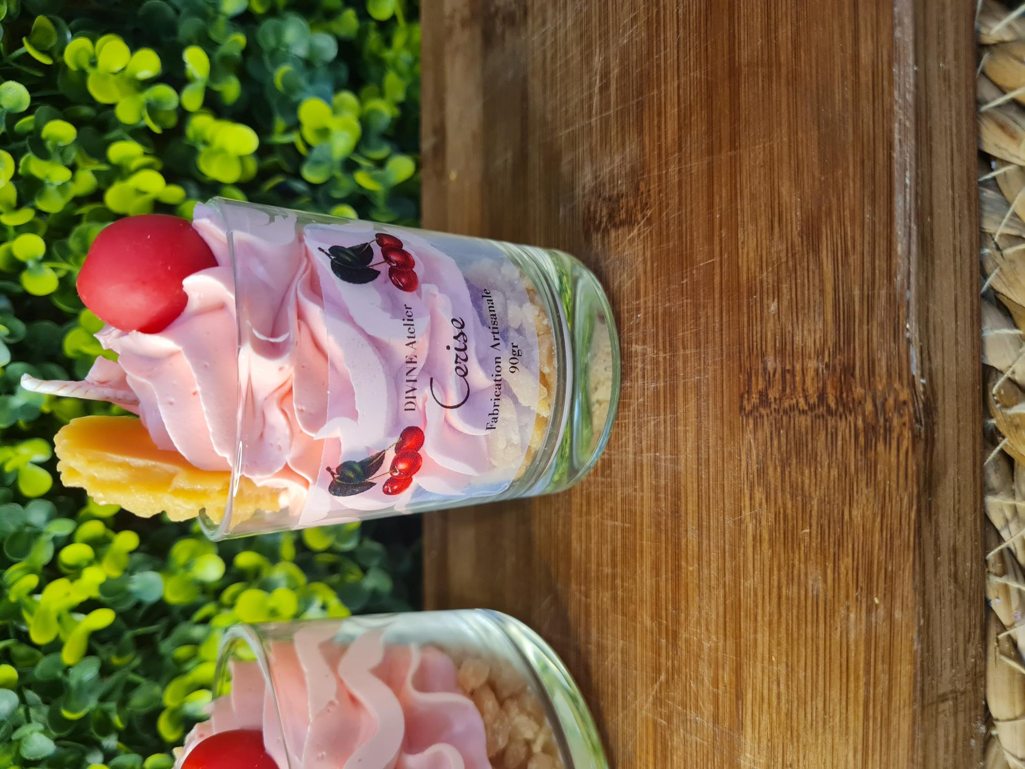 Mini bougie gourmande cerise 