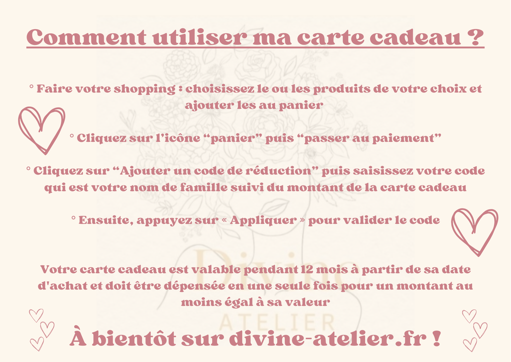 Carte cadeau 25€