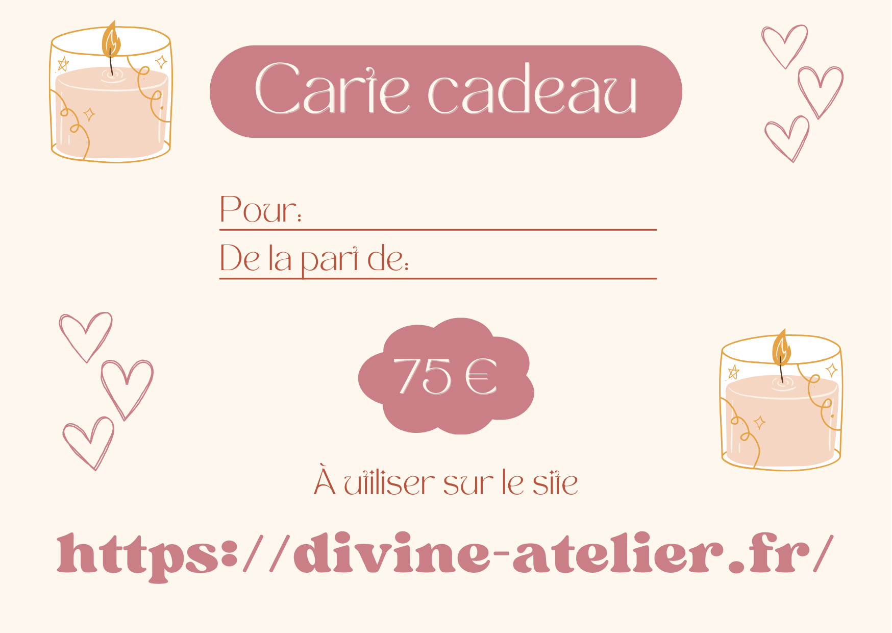 Carte-cadeau 75€