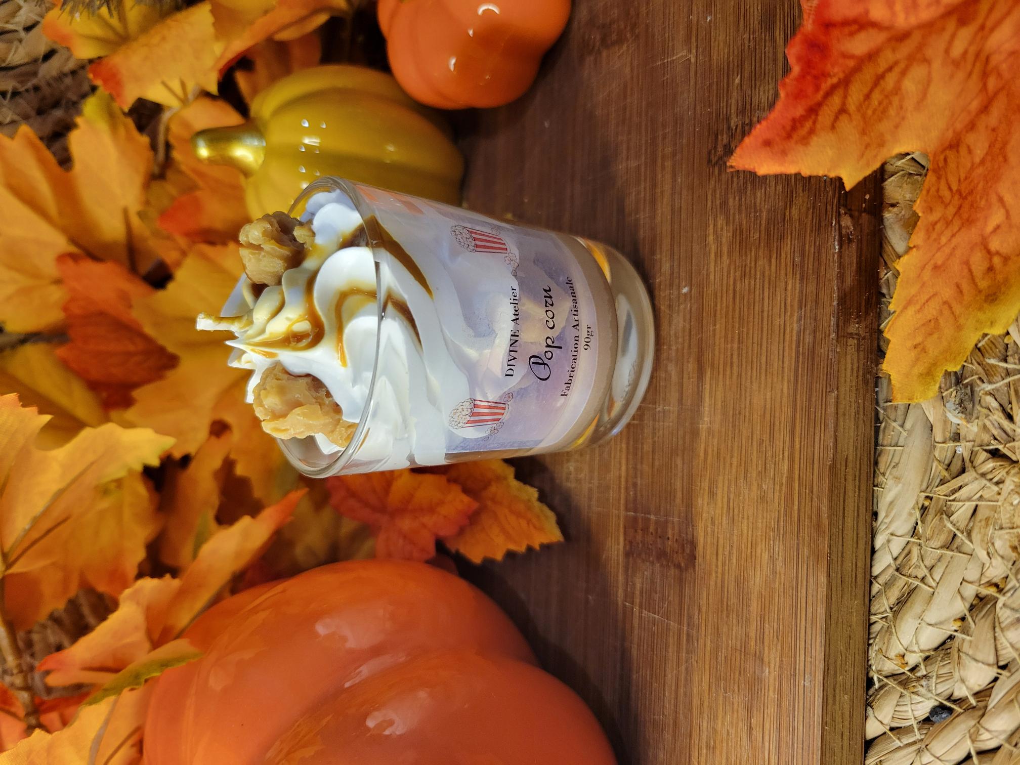 Mini bougie gourmande pop corn