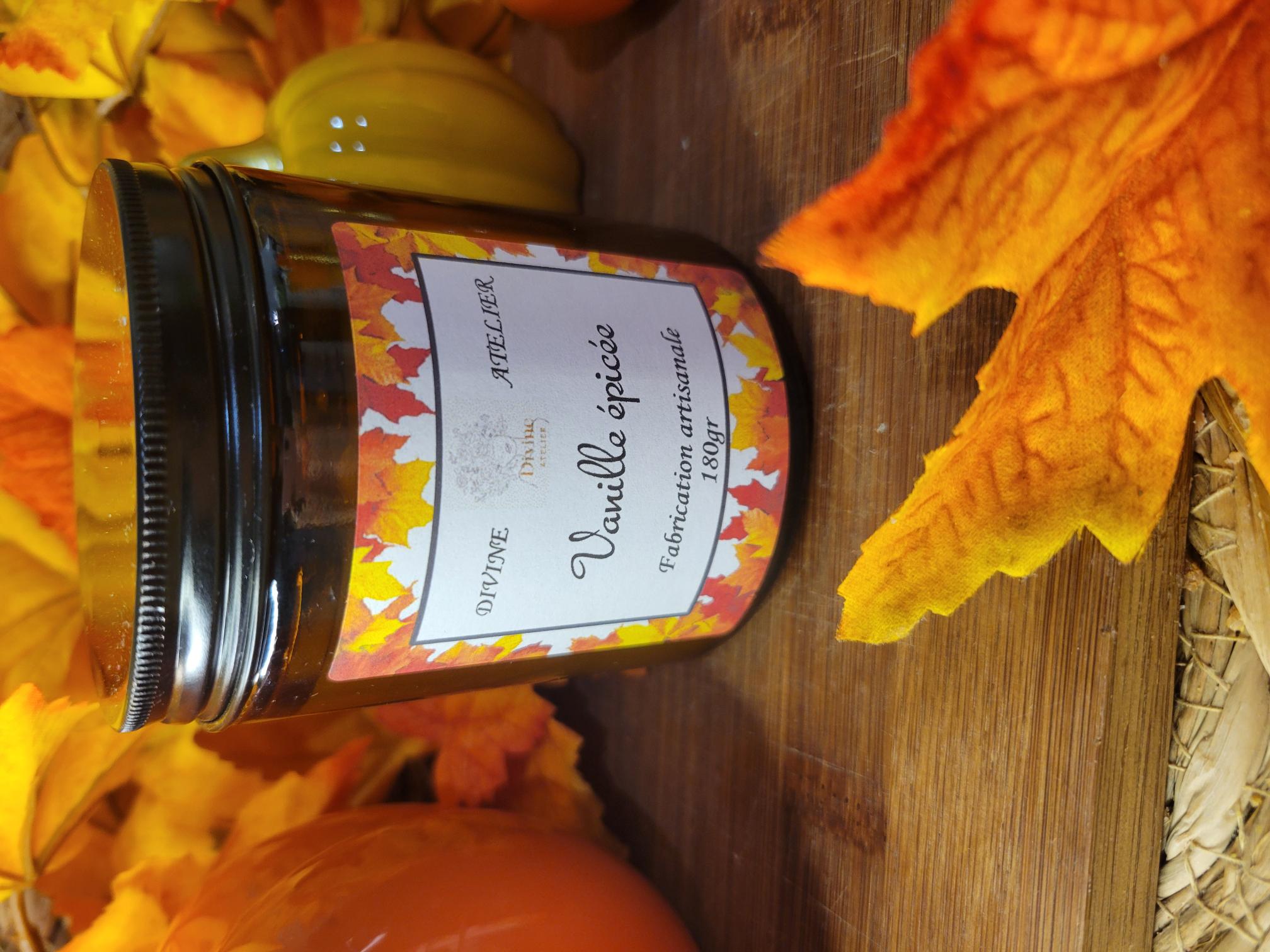 bougie cocooning " Vanille cannelle"