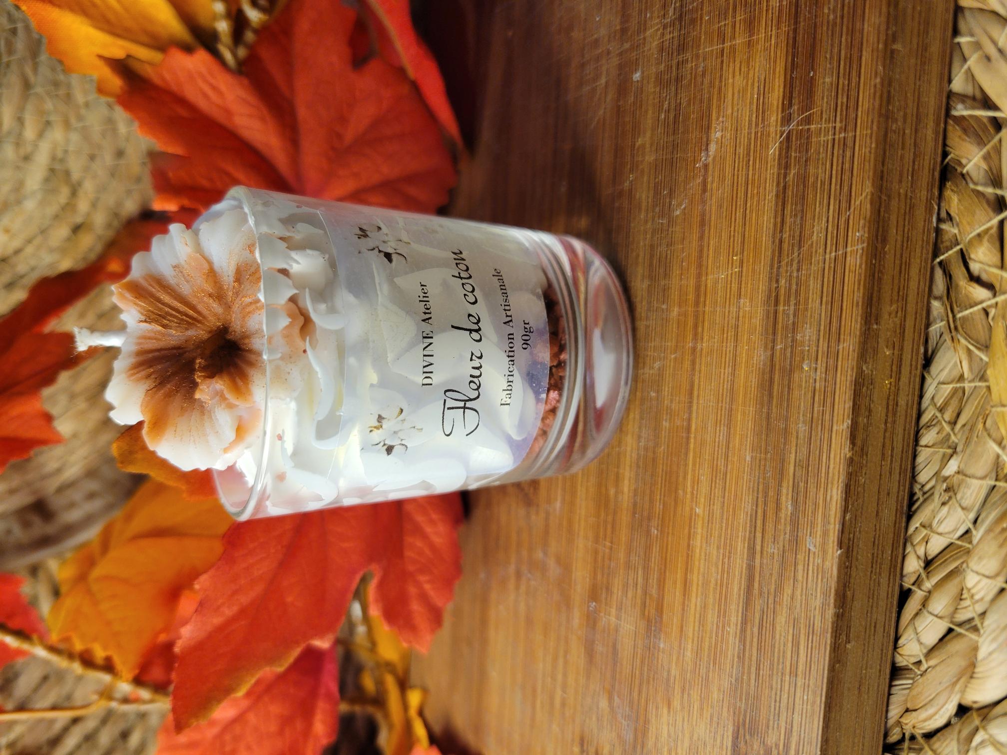 Mini bougie gourmande fleur de coton 