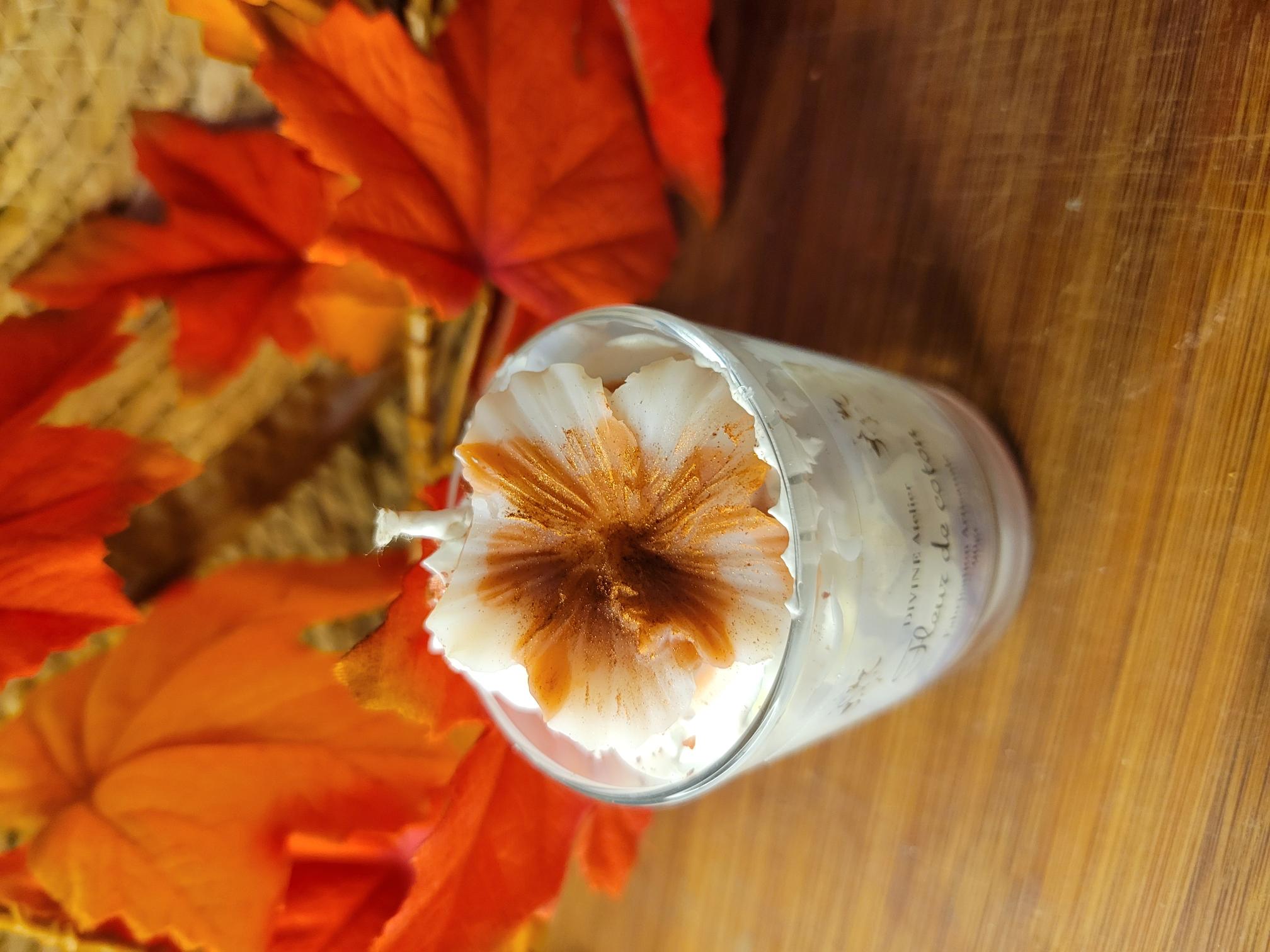 Mini bougie gourmande fleur de coton 