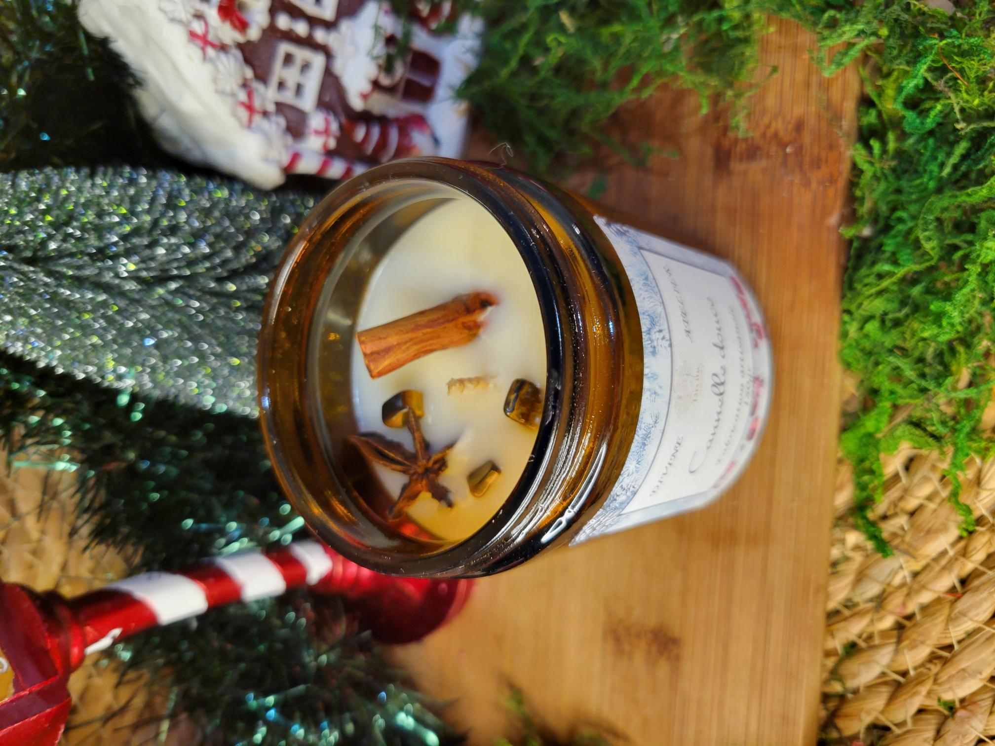 Bougie cocooning "cannelle douce"