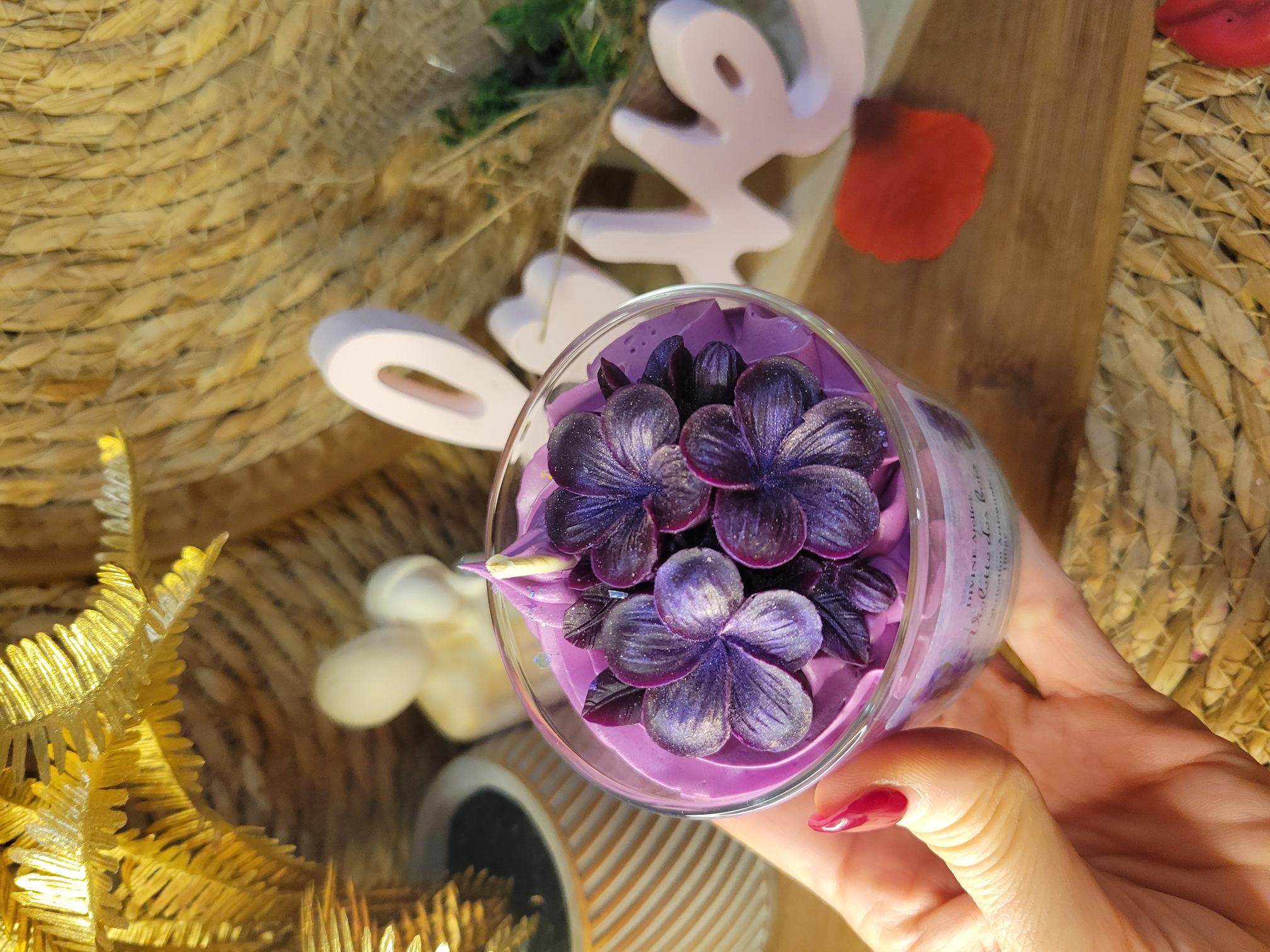bougie gourmande violette des bois 