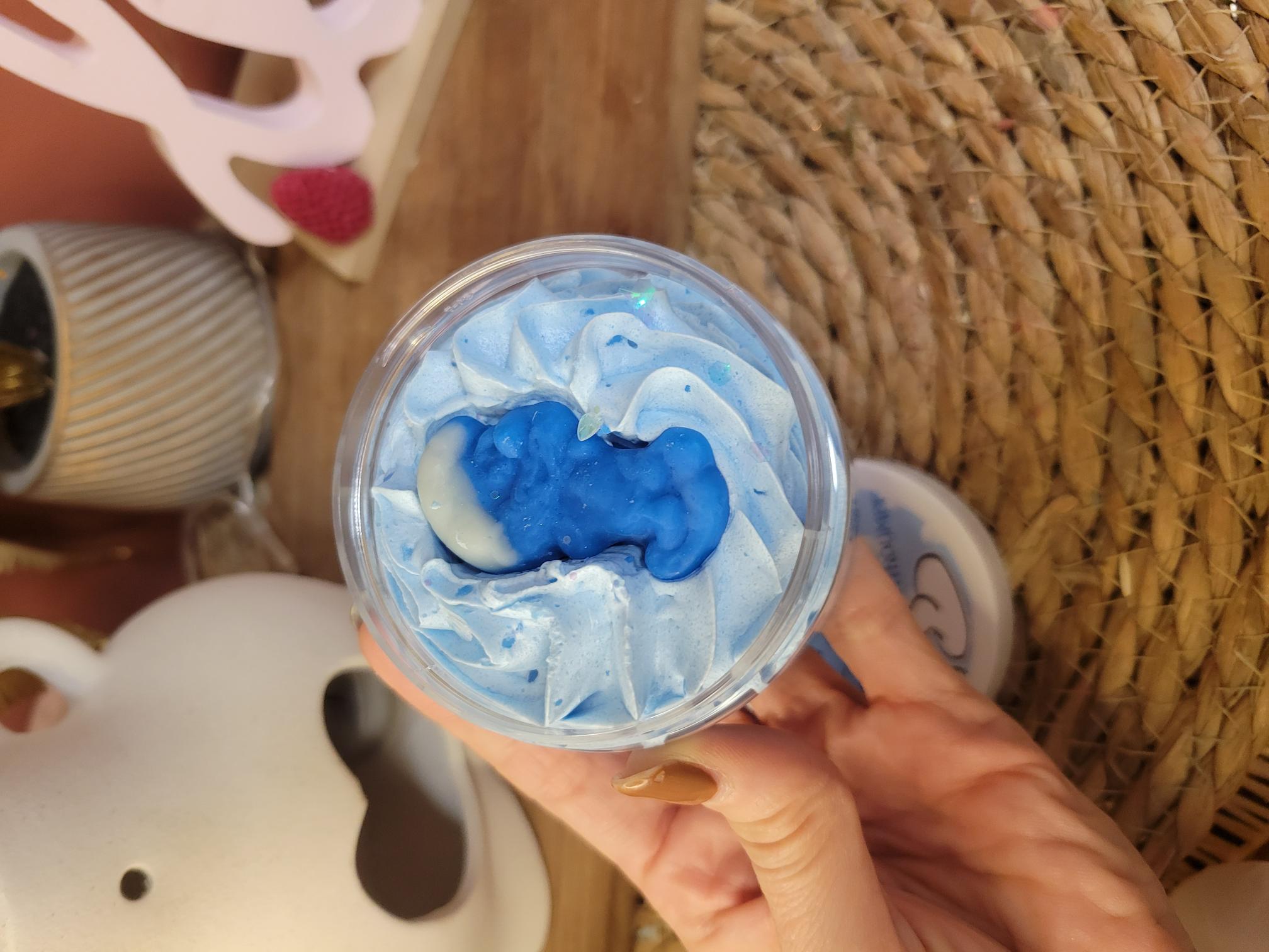 chantilly parfumée schtroumpf