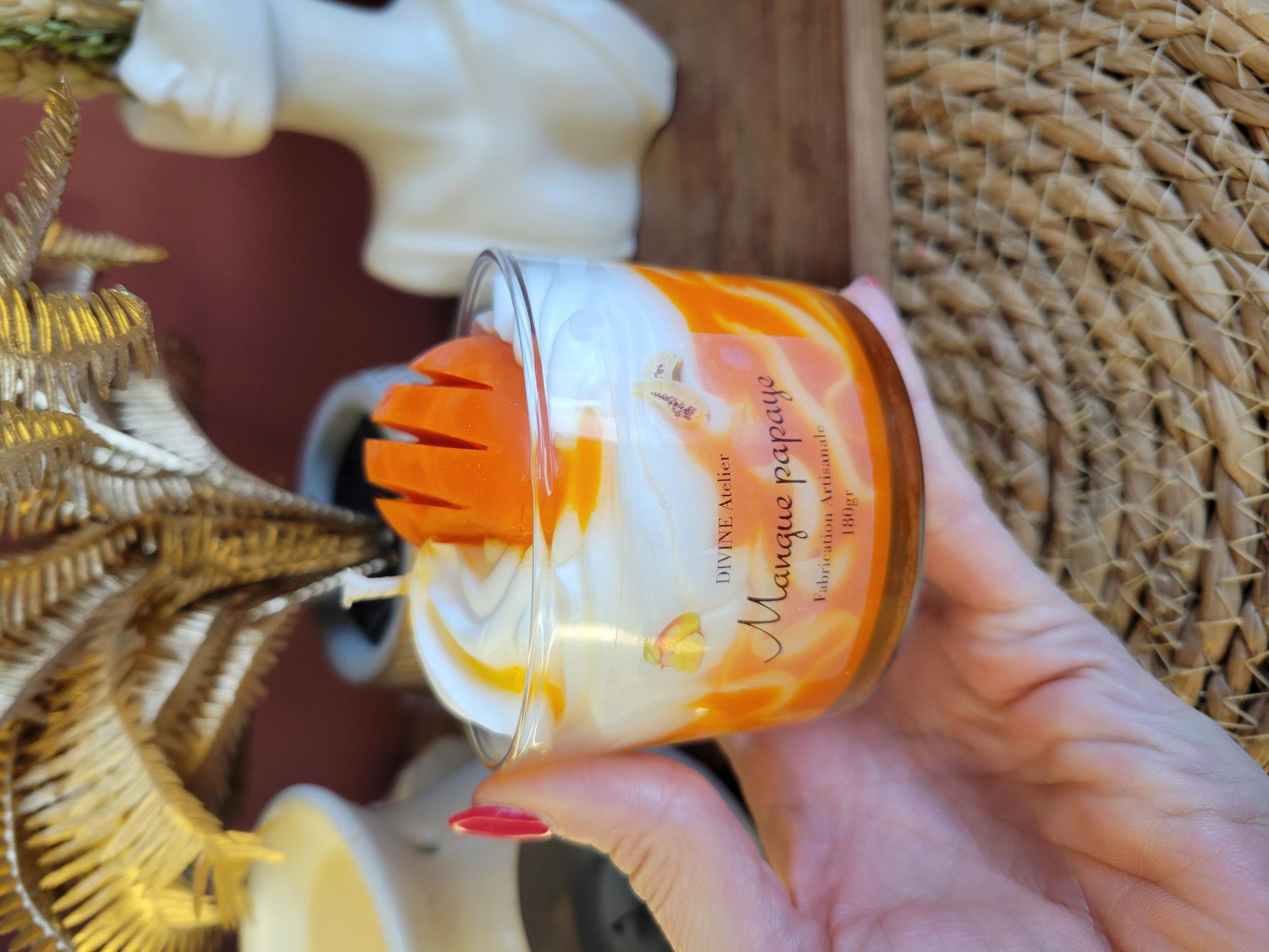 bougie gourmande mangue papaye 
