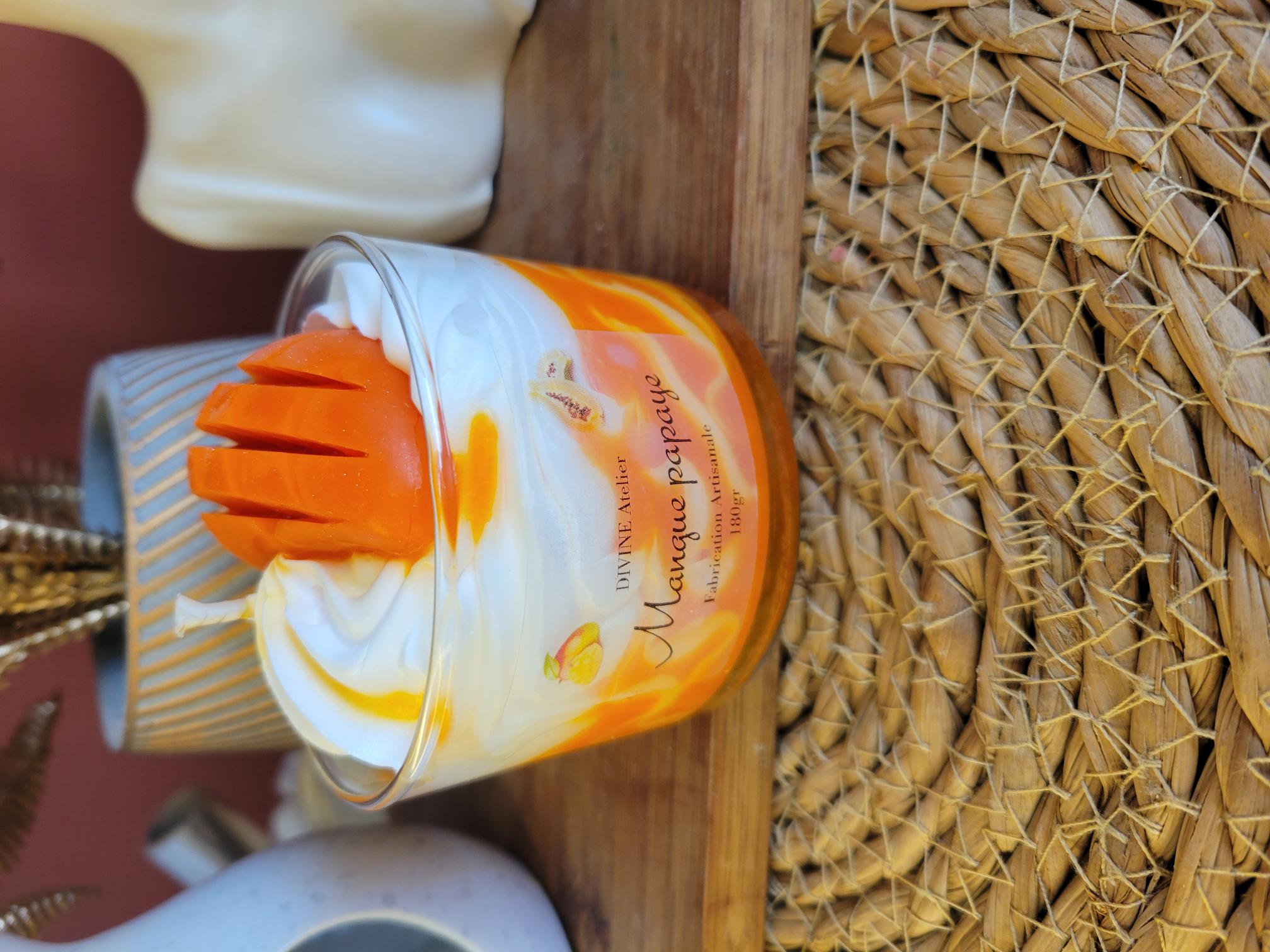 bougie gourmande mangue papaye 