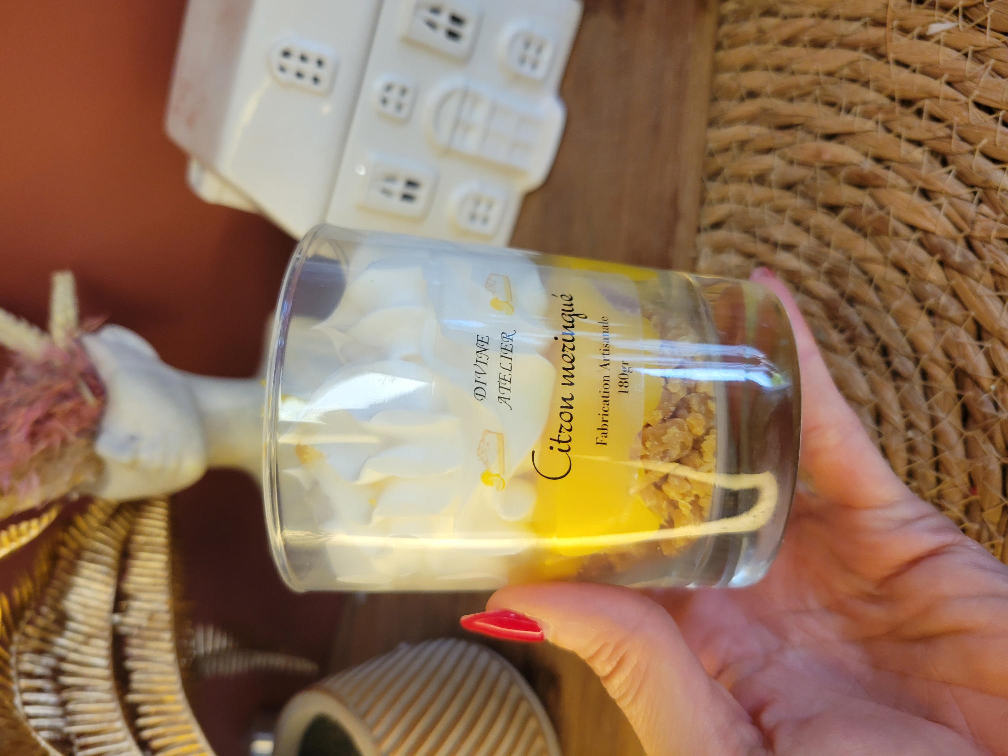 Bougie gourmande citron meringué