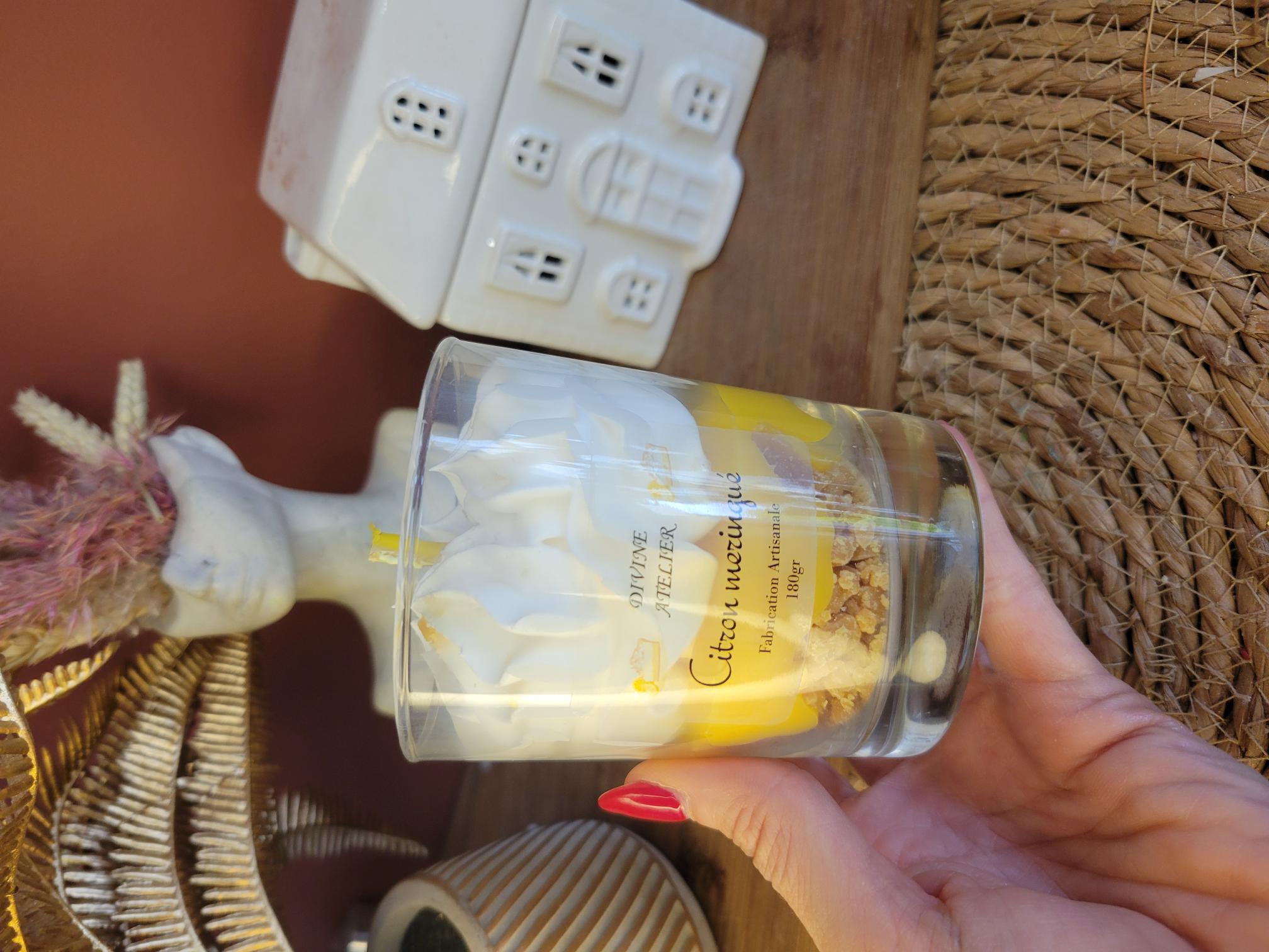 Bougie gourmande citron meringué