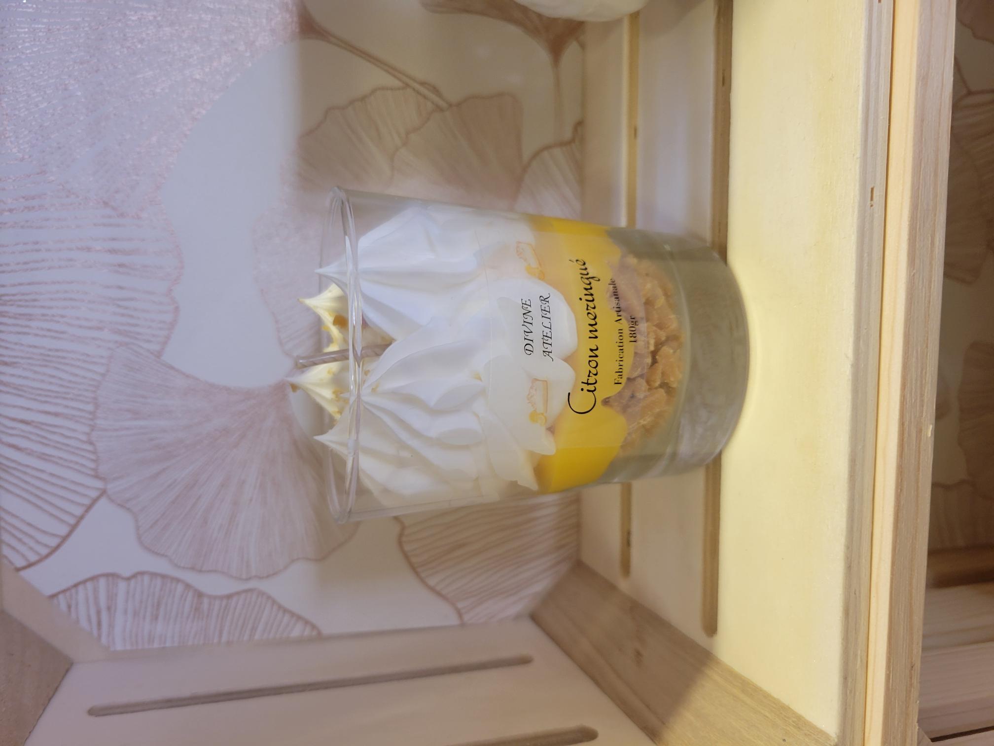 Bougie gourmande citron meringué