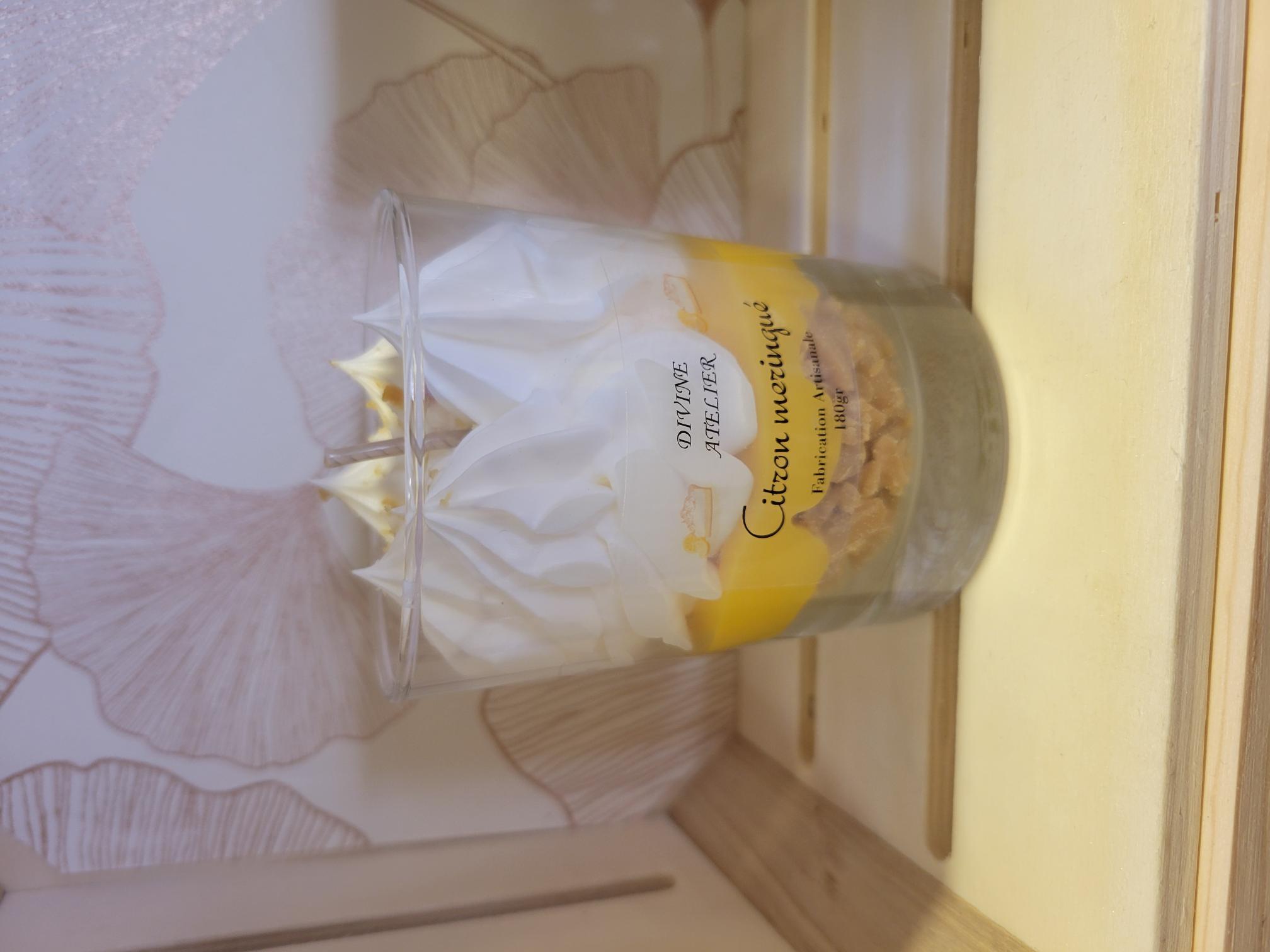 Bougie gourmande citron meringué