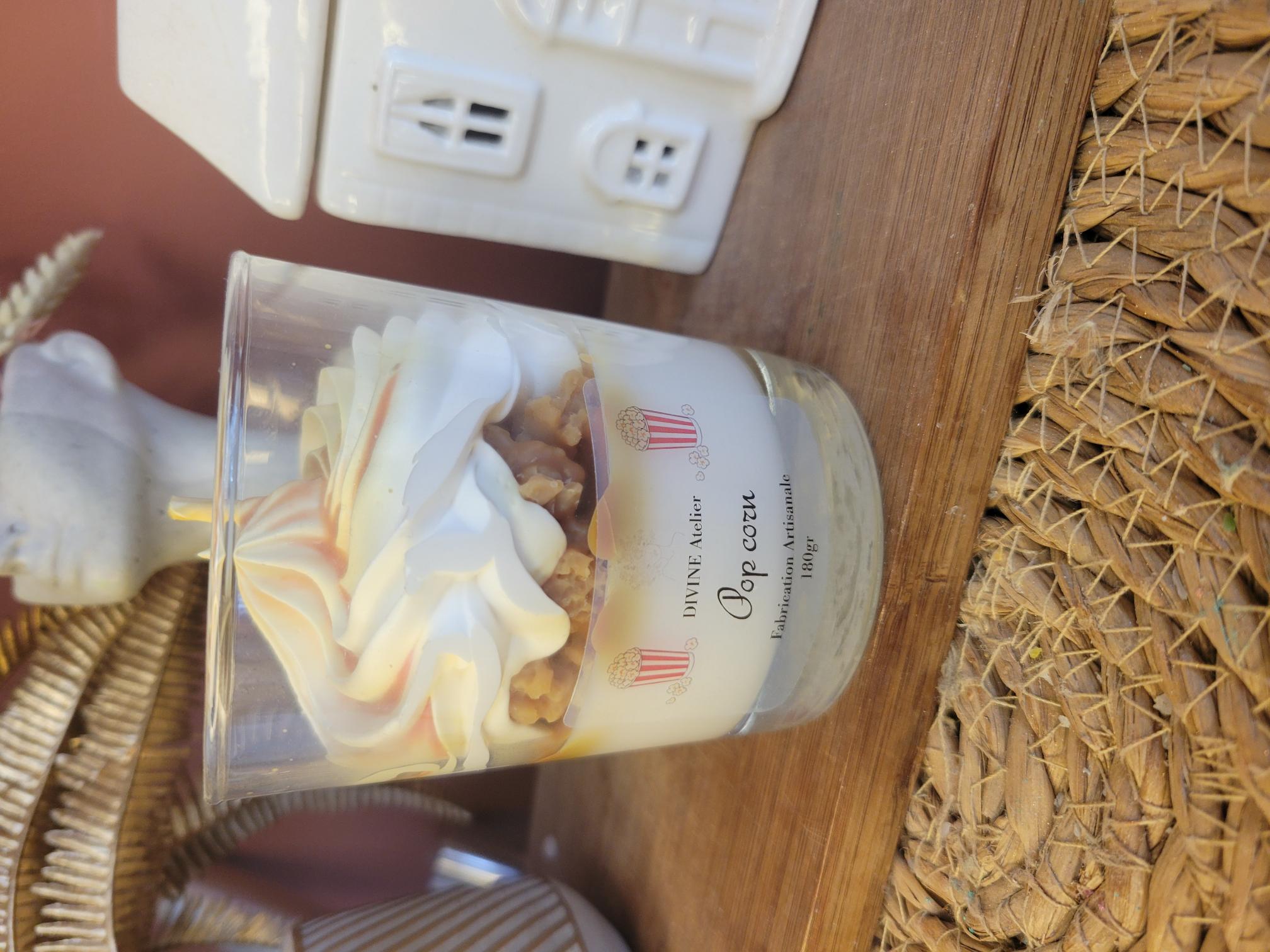 Bougie gourmande pop corn