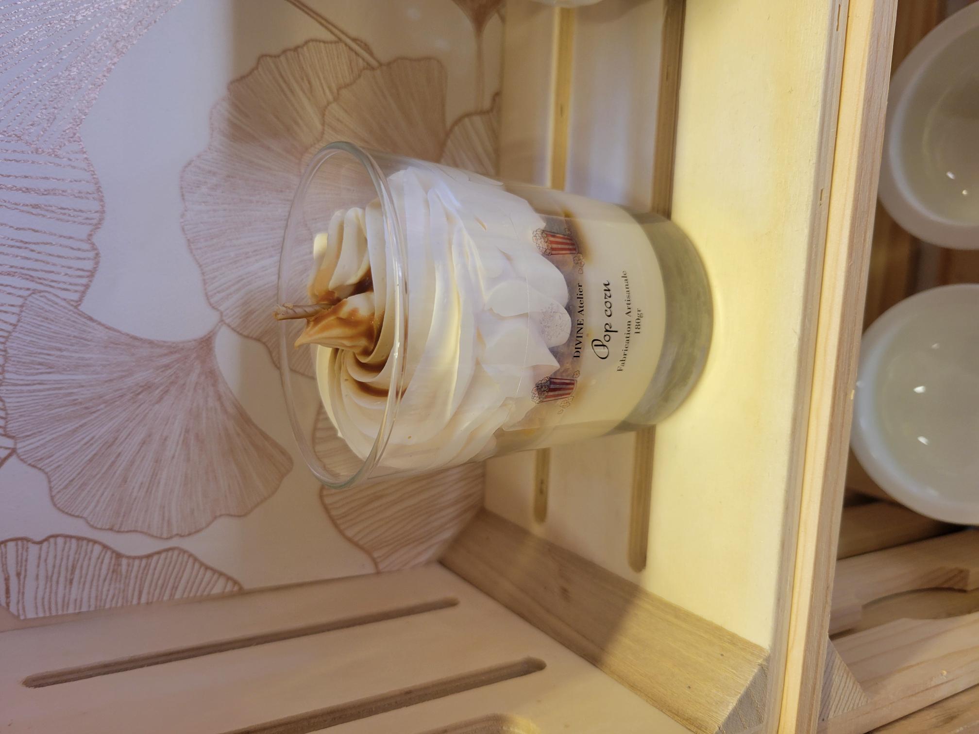 Bougie gourmande pop corn