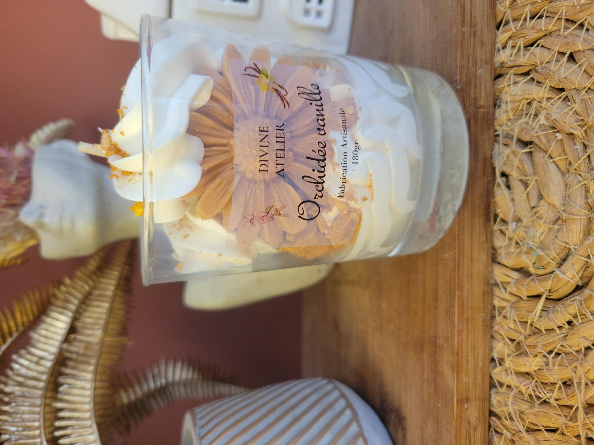 bougie gourmande orchidée vanille 
