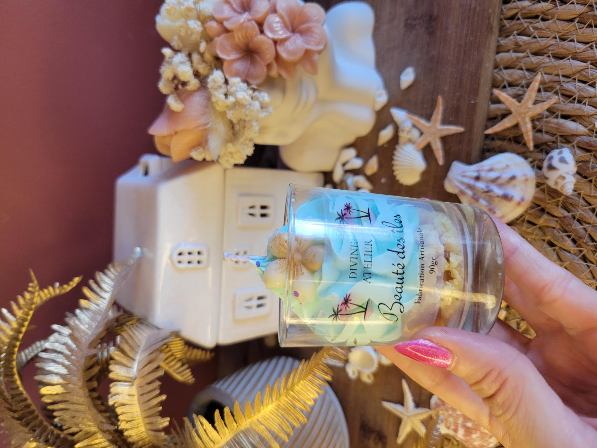 Mini bougie gourmande "Beauté des îles"