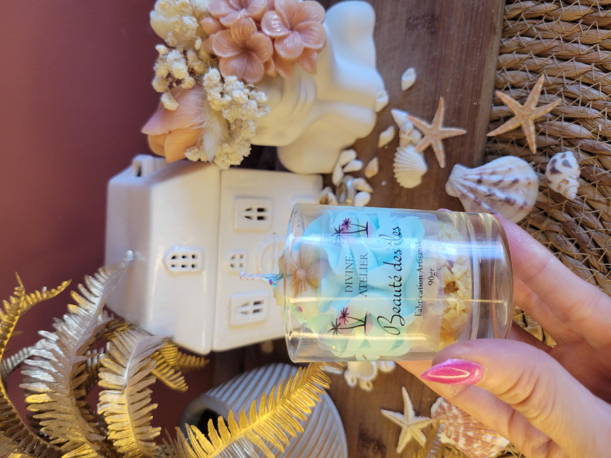 Mini bougie gourmande "Beauté des îles"