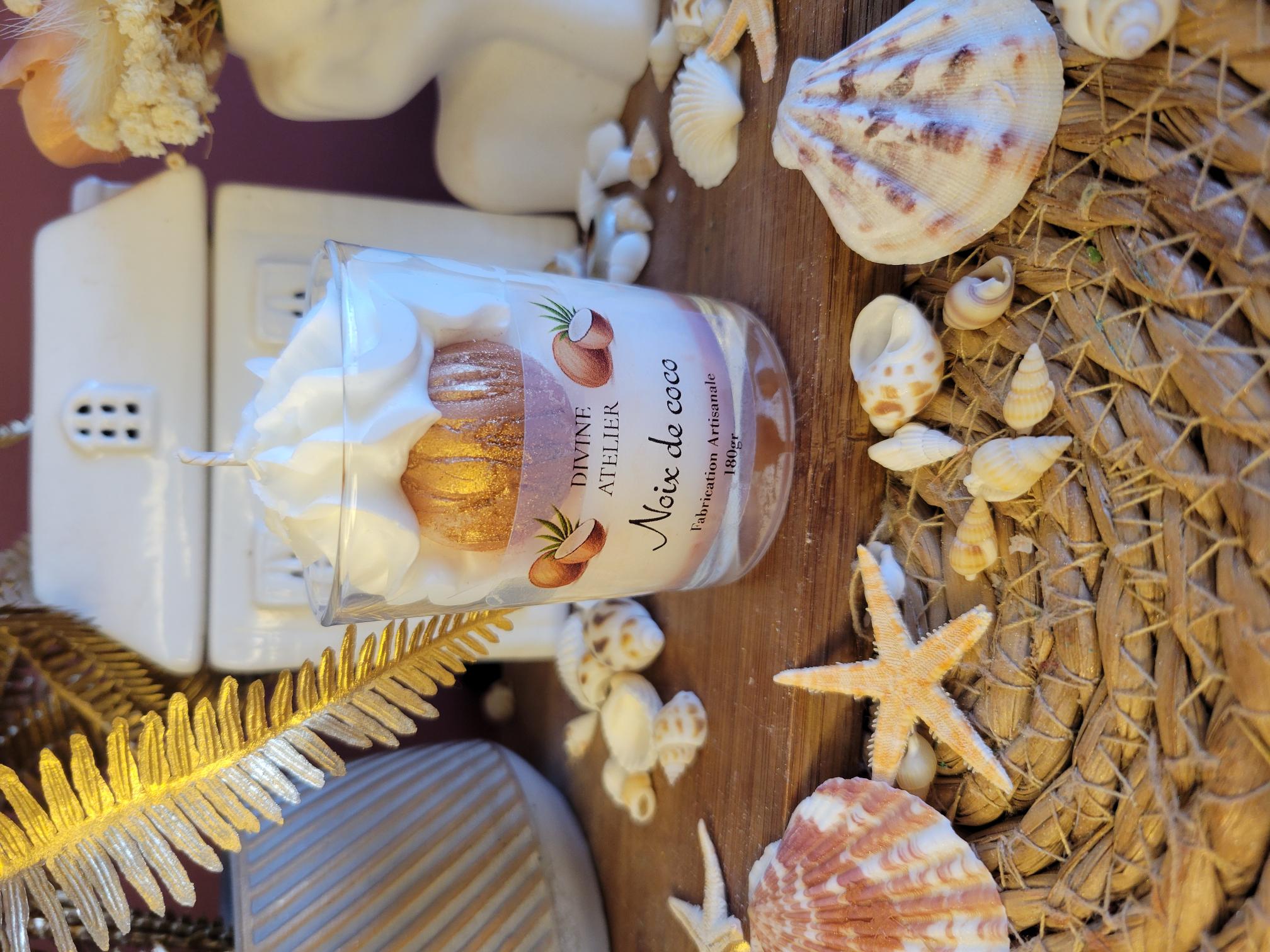 Mini bougie gourmande "Noix de coco"