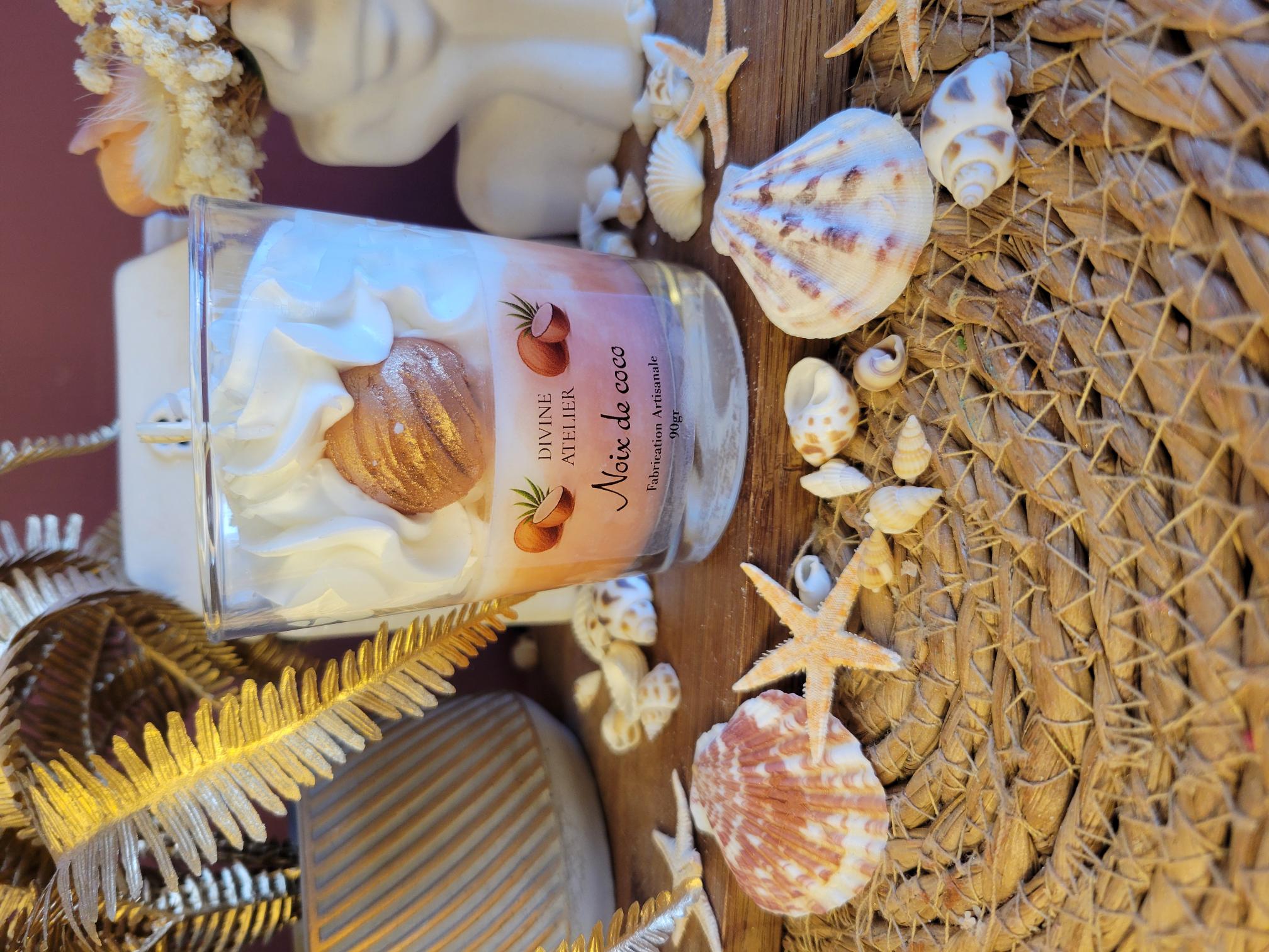 Bougie gourmande "Noix de coco"