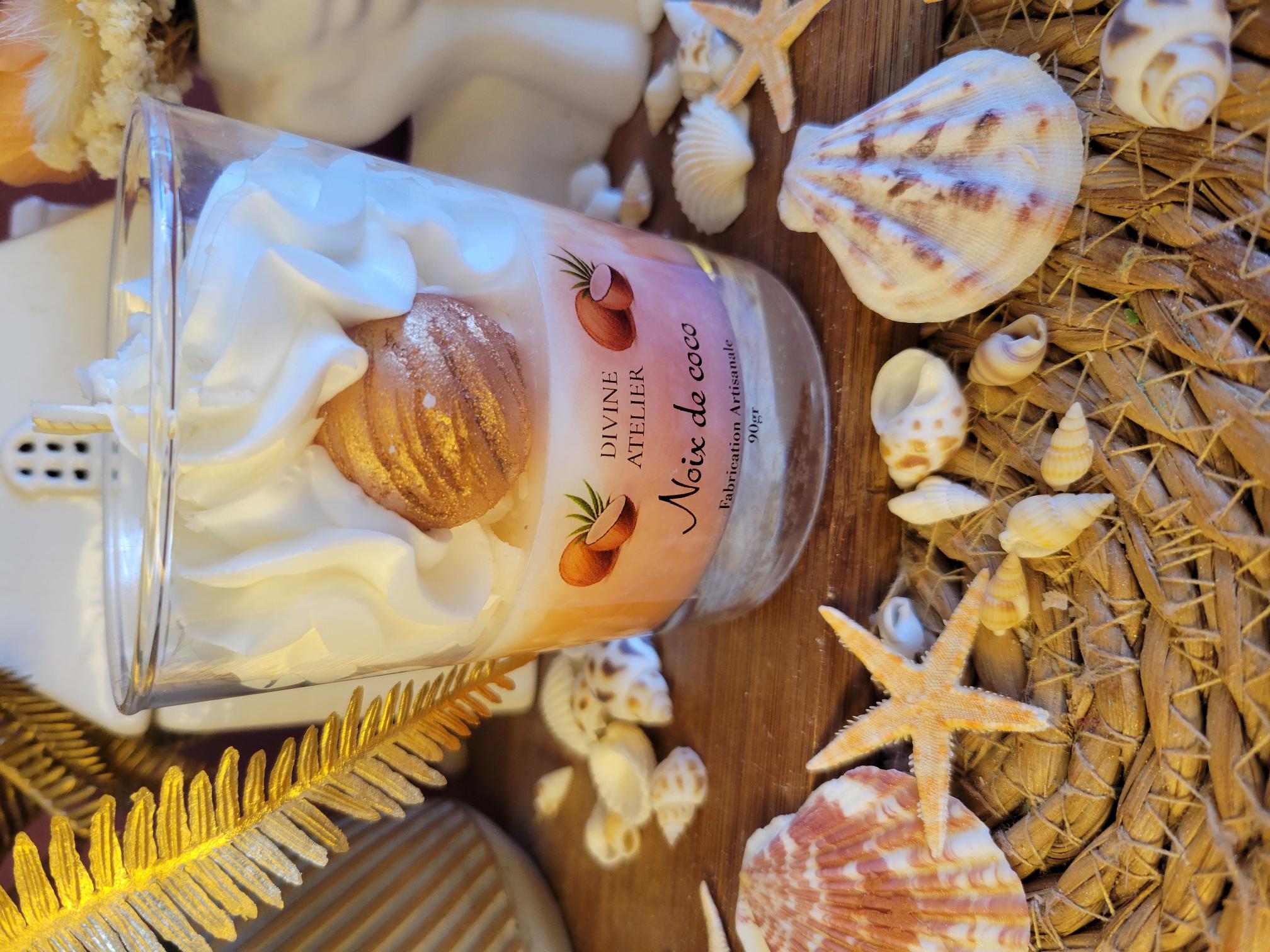Bougie gourmande "Noix de coco"