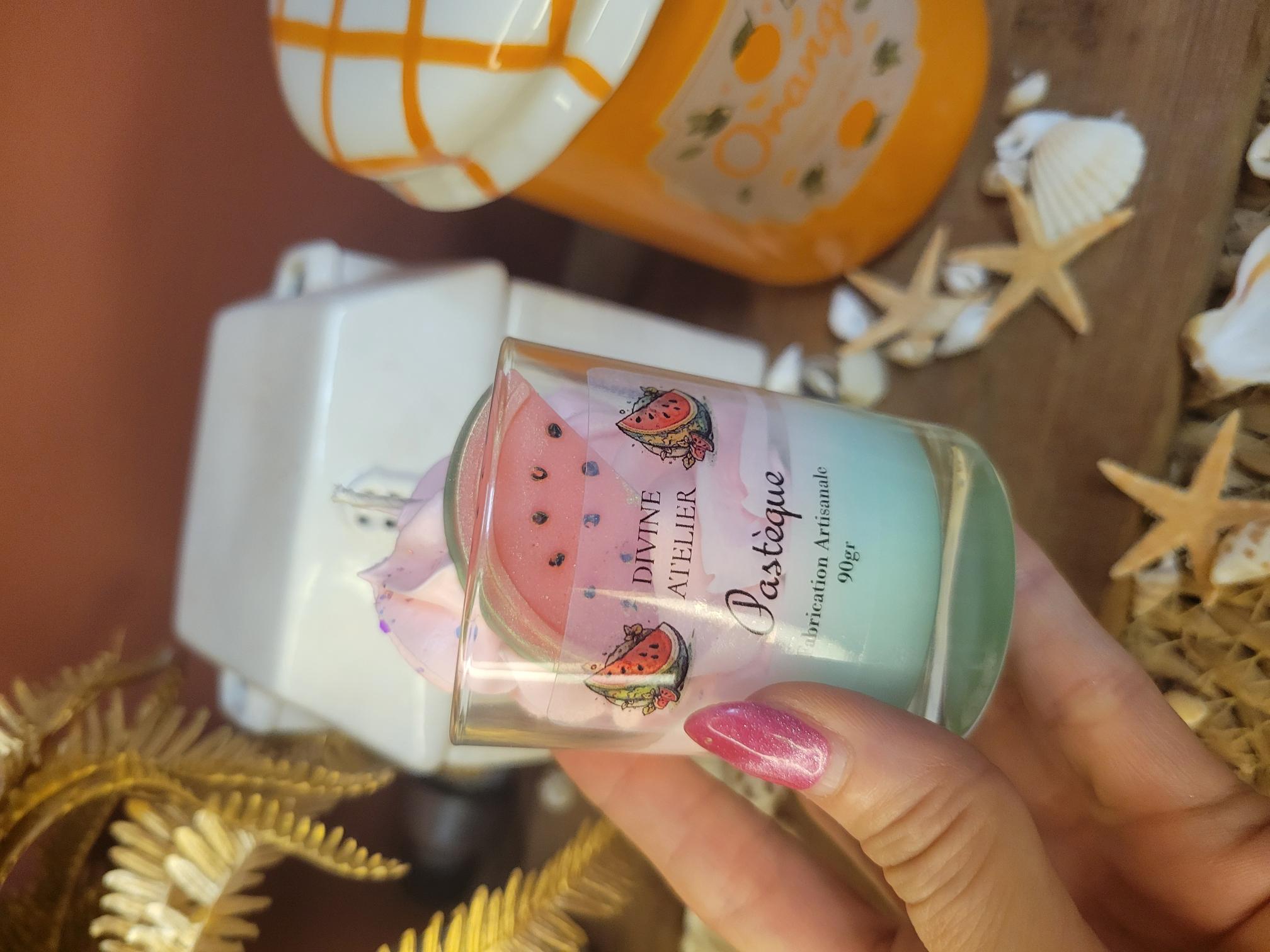 mini bougie gourmande pastèque