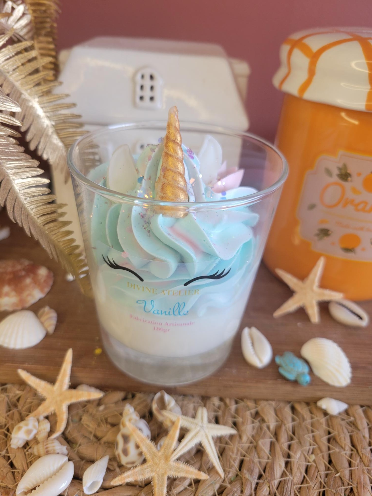 bougie gourmande licorne vanille