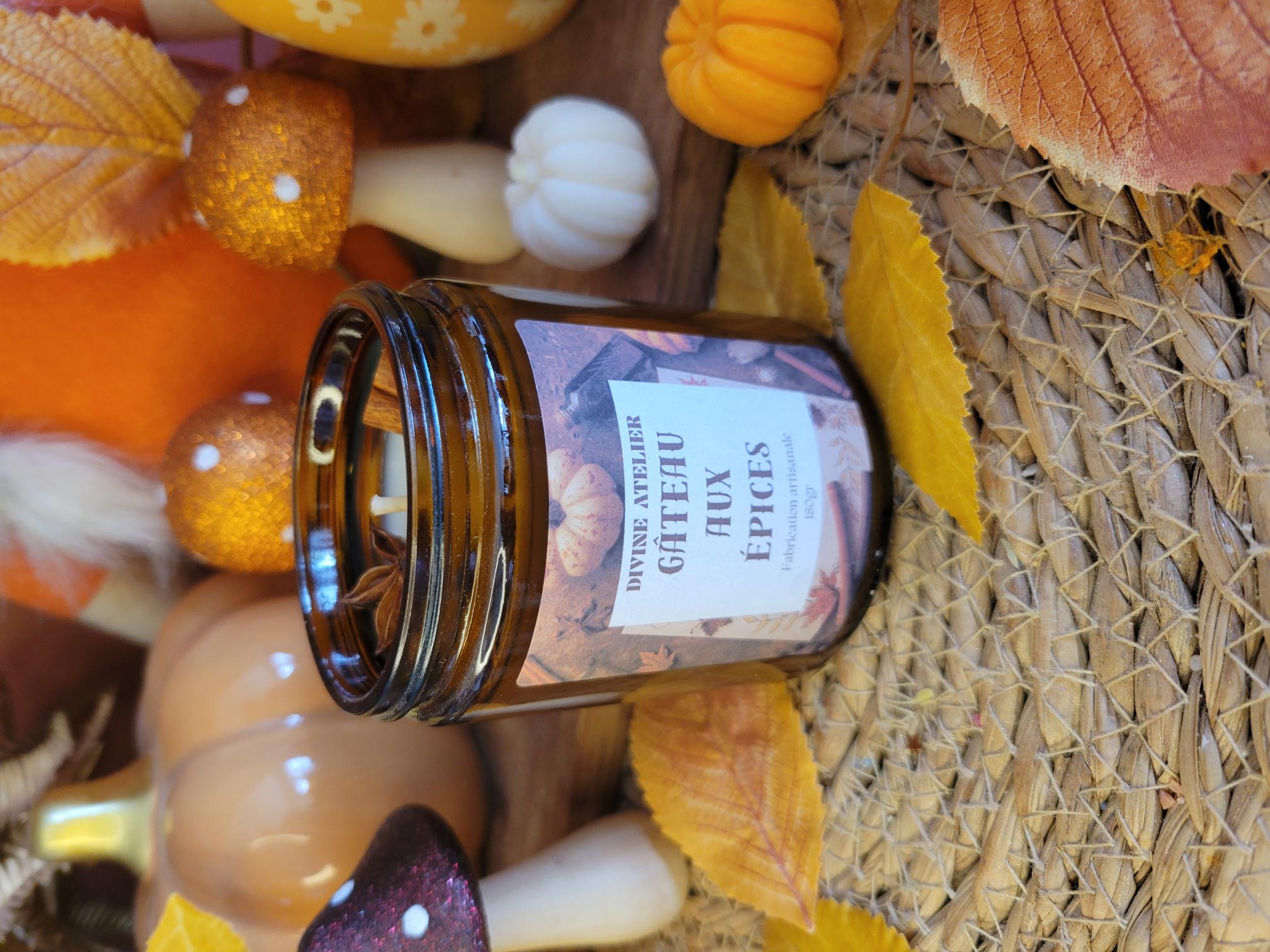 Bougie parfumée cocooning Gâteau aux épices
