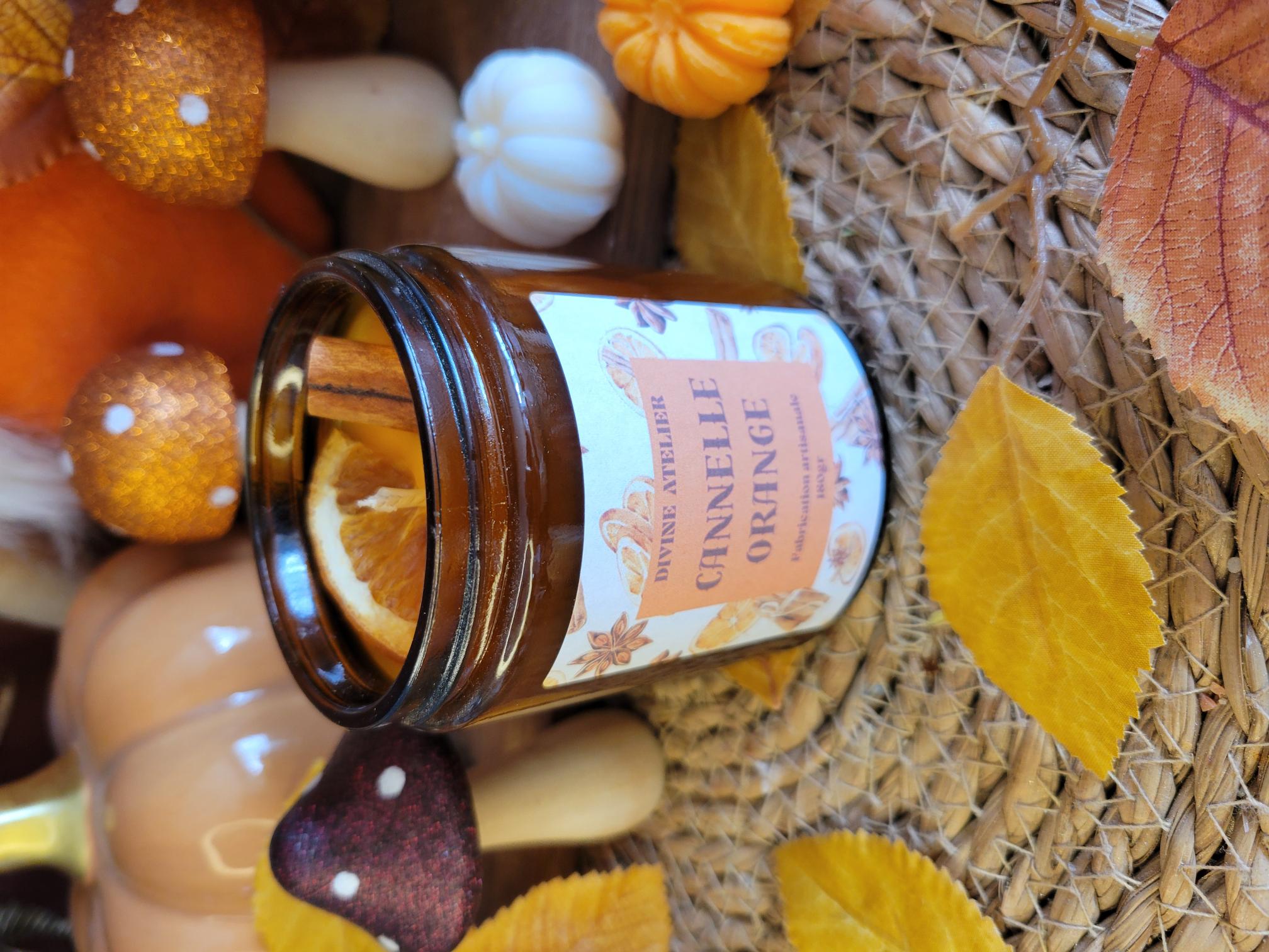 Bougie parfumée cocooning Cannelle Orange