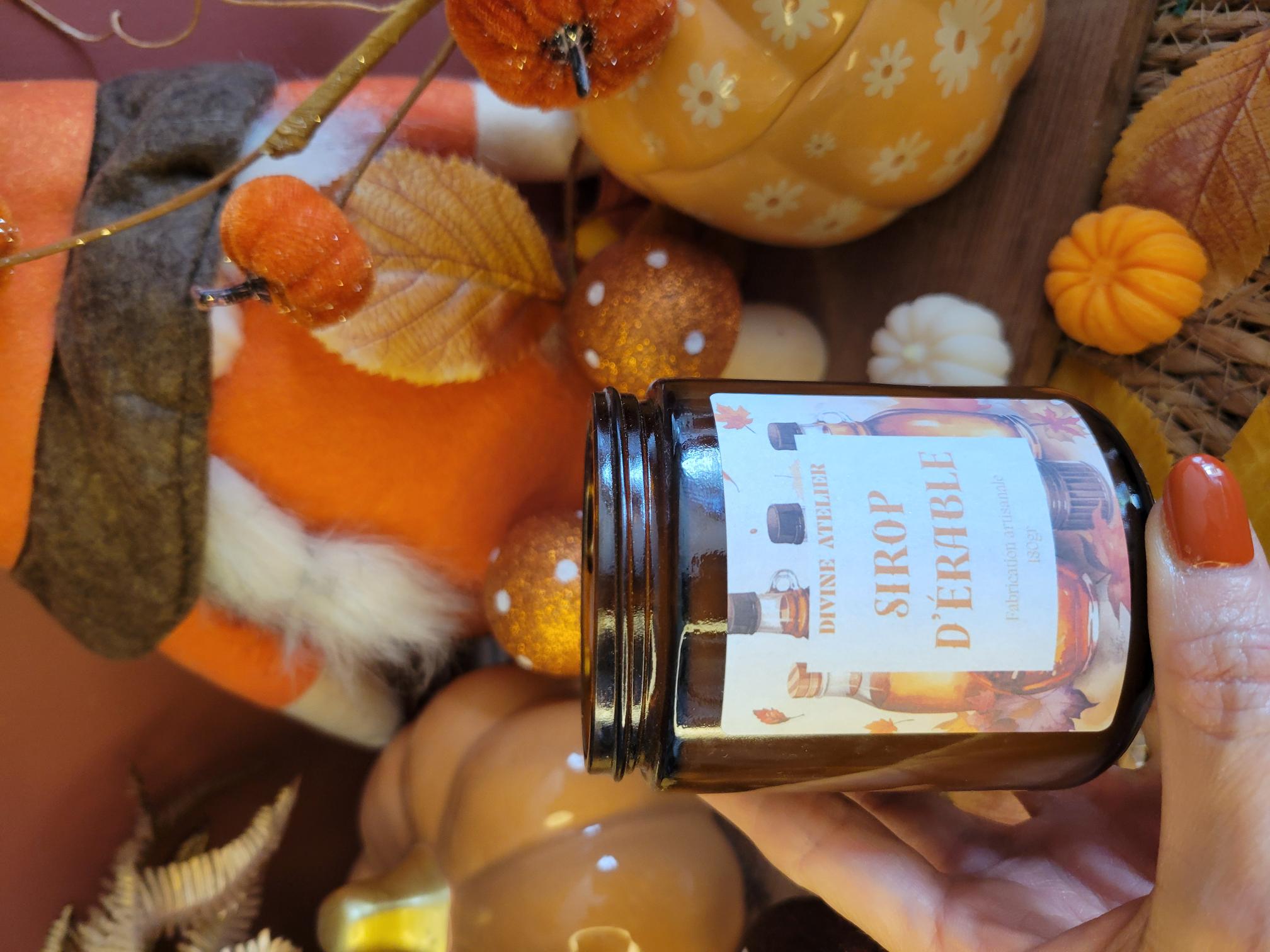 Bougie parfumée cocooning Sirop d'érable