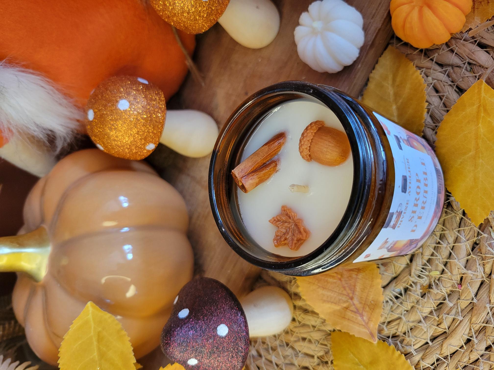 Bougie parfumée cocooning Sirop d'érable