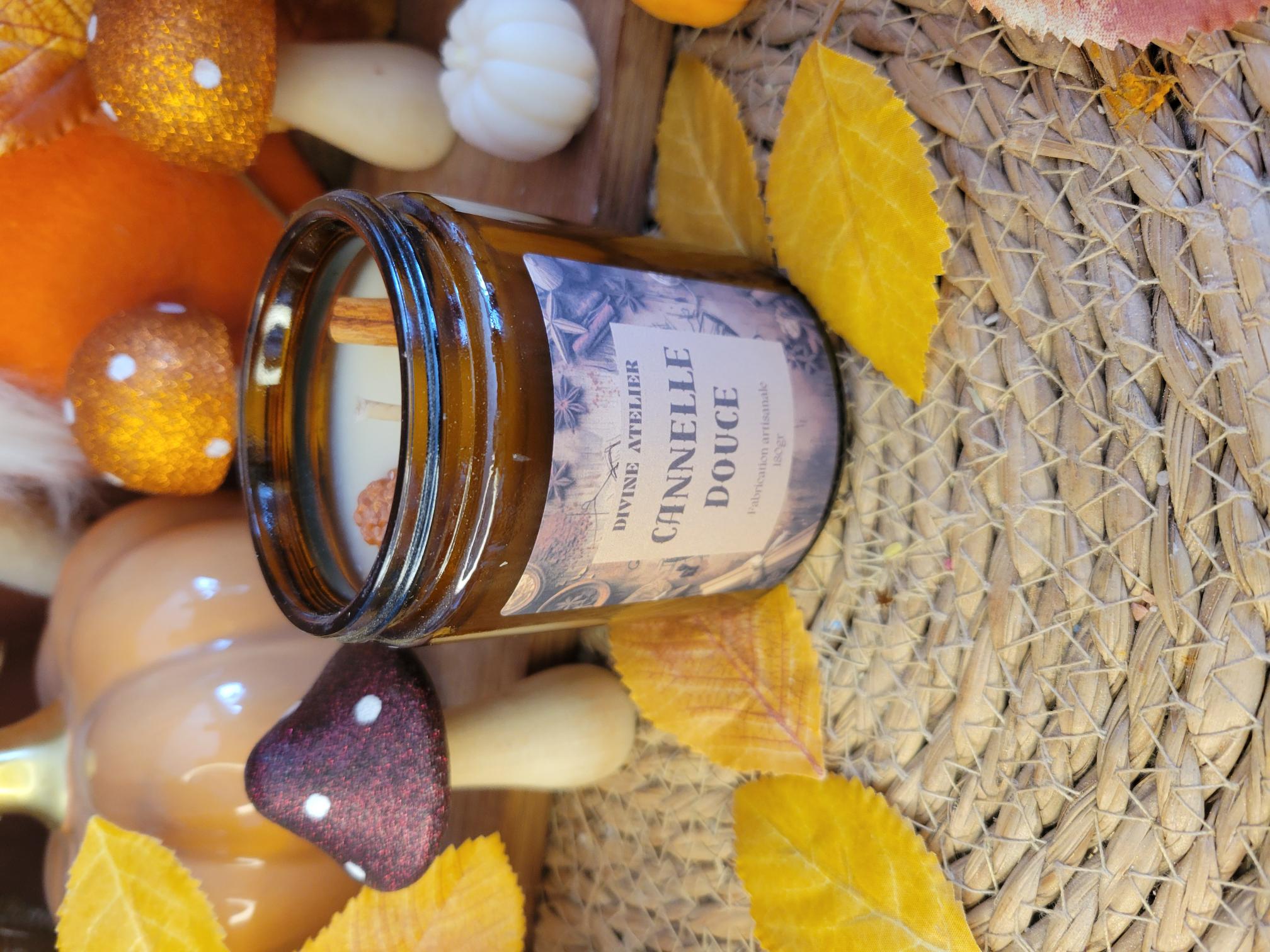 Bougie parfumée cocooning cannelle douce