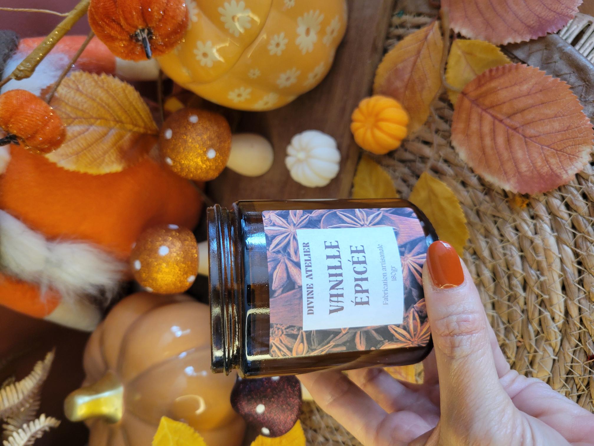 Bougie parfumée cocooning Vanille Épicée