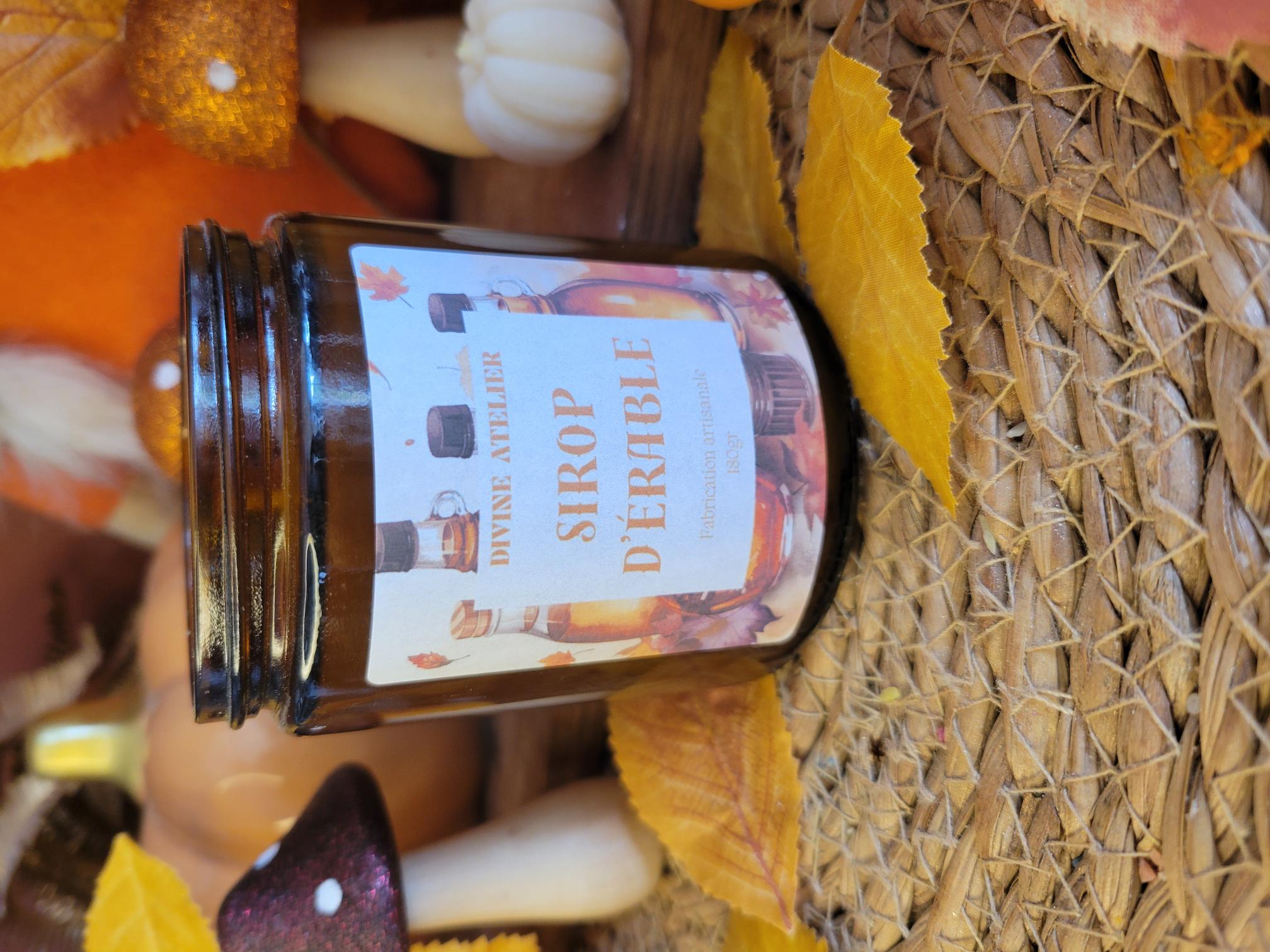 Bougie parfumée cocooning Sirop d'érable
