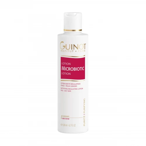 GUINOT Microbiotic Lotion - Tonizuojamasis losjonas riebiai odai, 200 ml