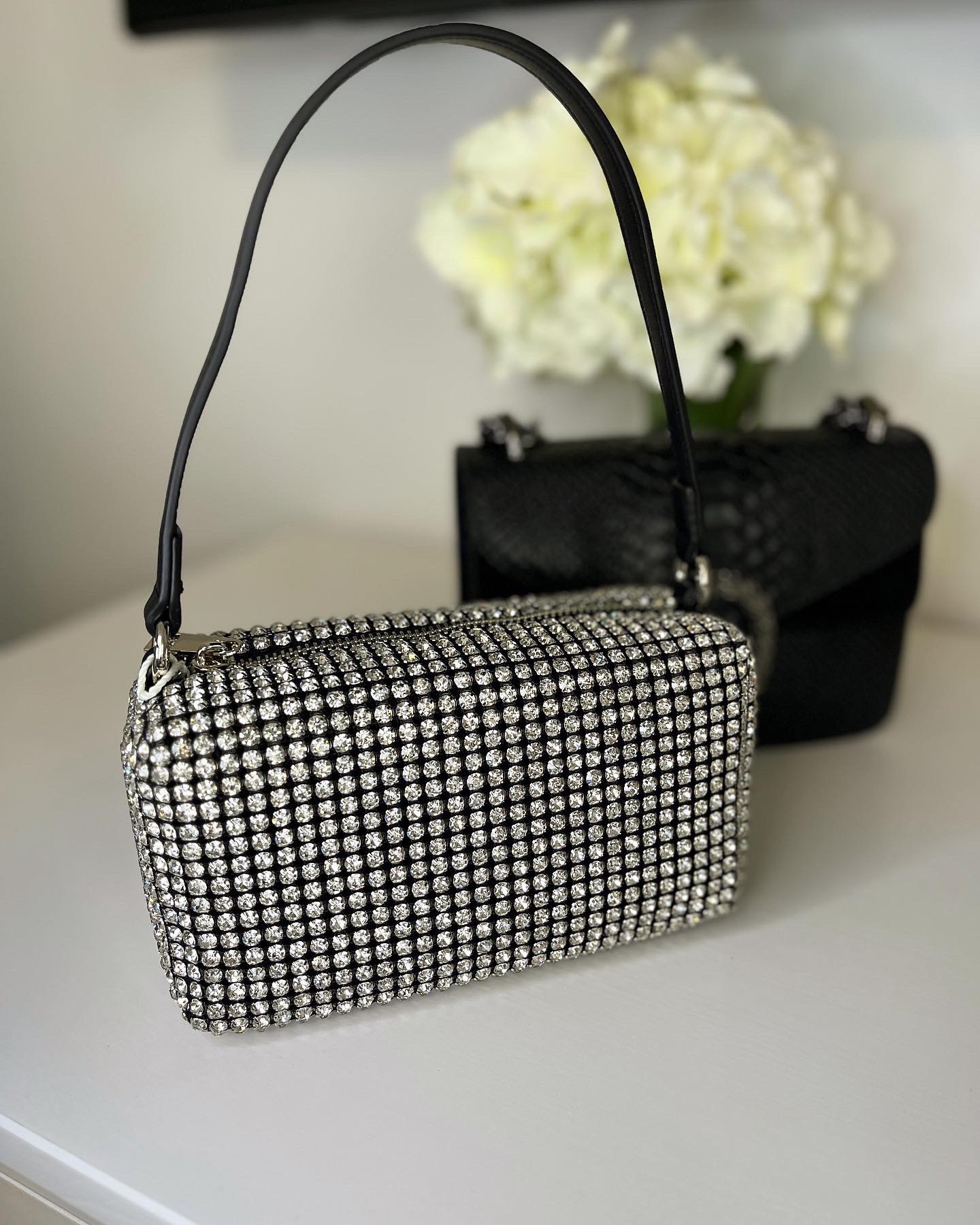 Rankinė su blizgučiais